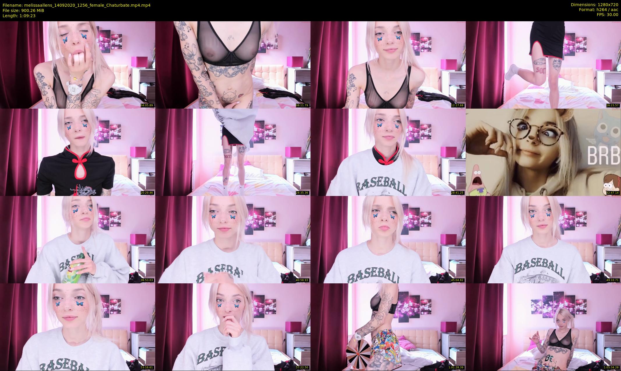 melissaallens — 70 minute Chaturbate female cam show recording, 720p, Sep 14, 2020
