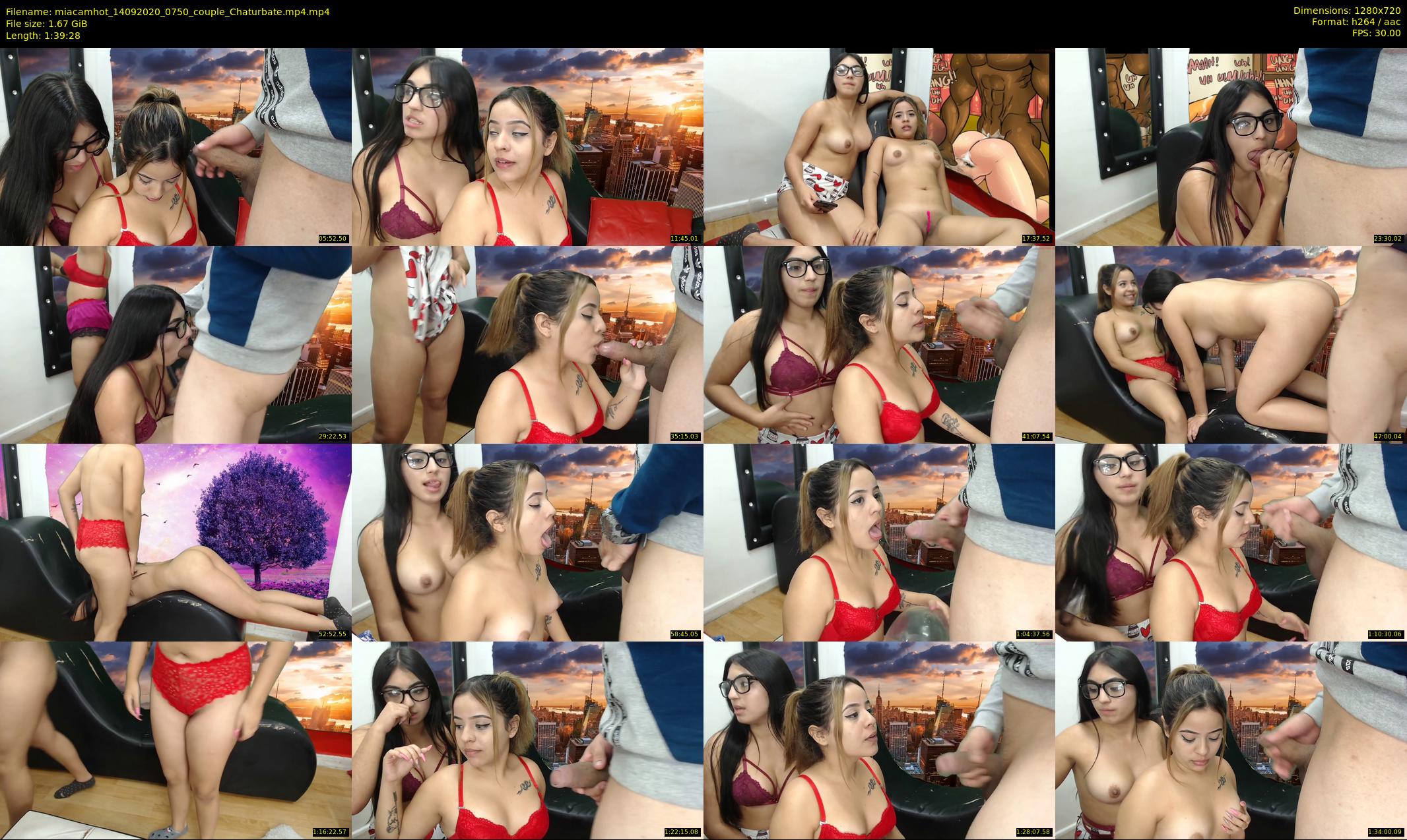 miacamhot — 100 minute Chaturbate couple cam show recording, 720p, Sep 14, 2020