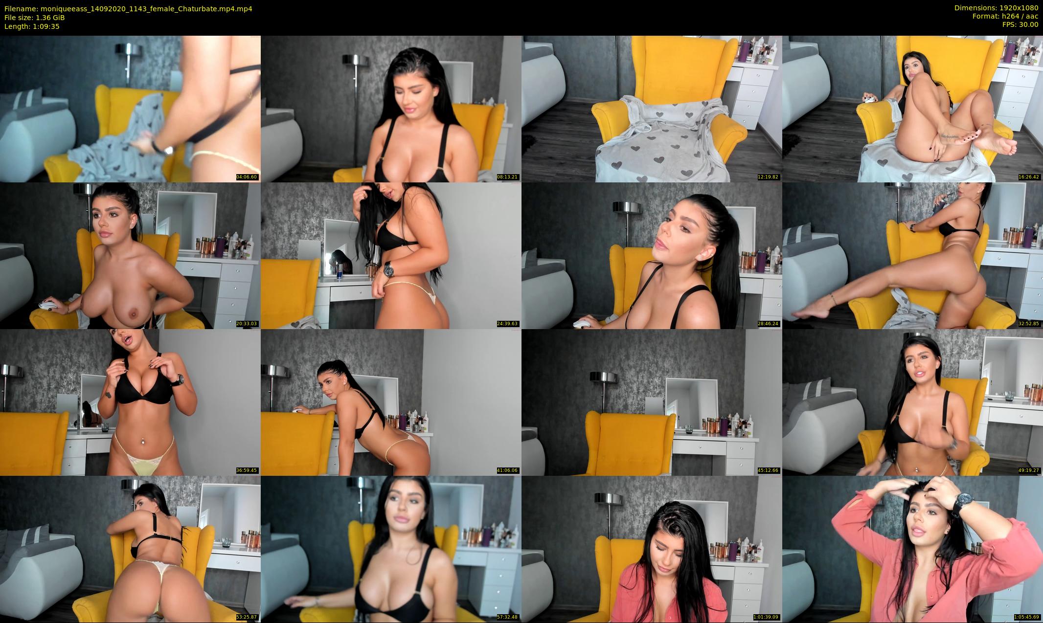 moniqueeass — 70 minute Chaturbate female cam show recording, 1080p, Sep 14, 2020