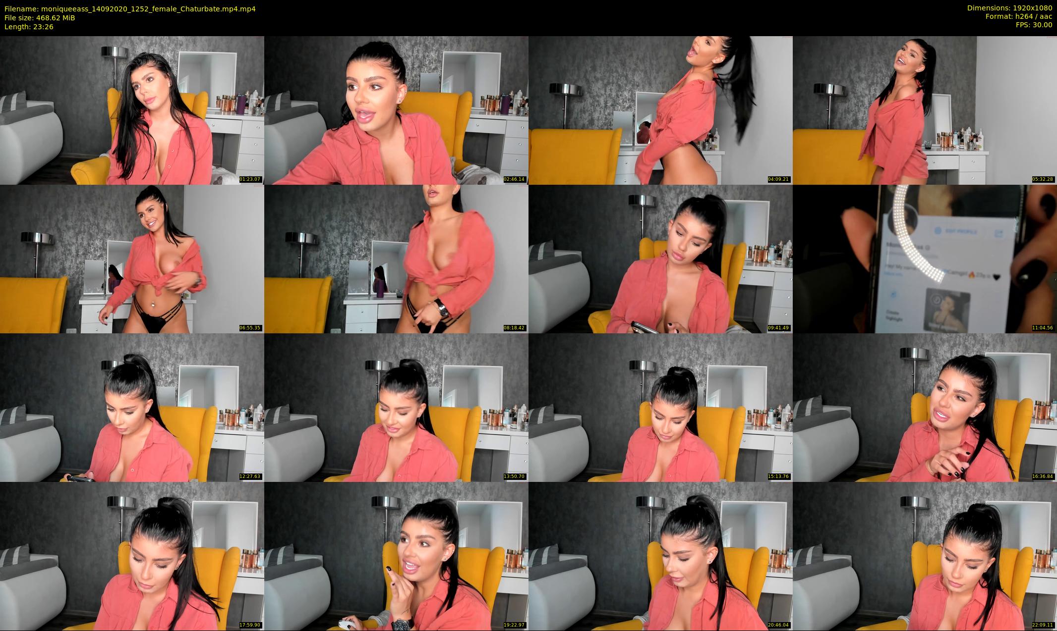 moniqueeass — 24 minute Chaturbate female cam show recording, 1080p, Sep 14, 2020