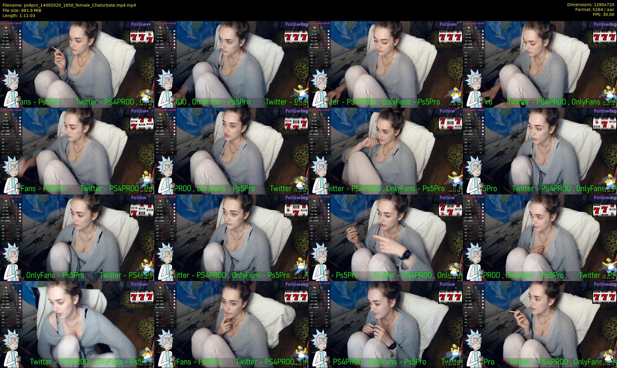 ps4pro — 72 minute Chaturbate female cam show recording, 720p, Sep 14, 2020