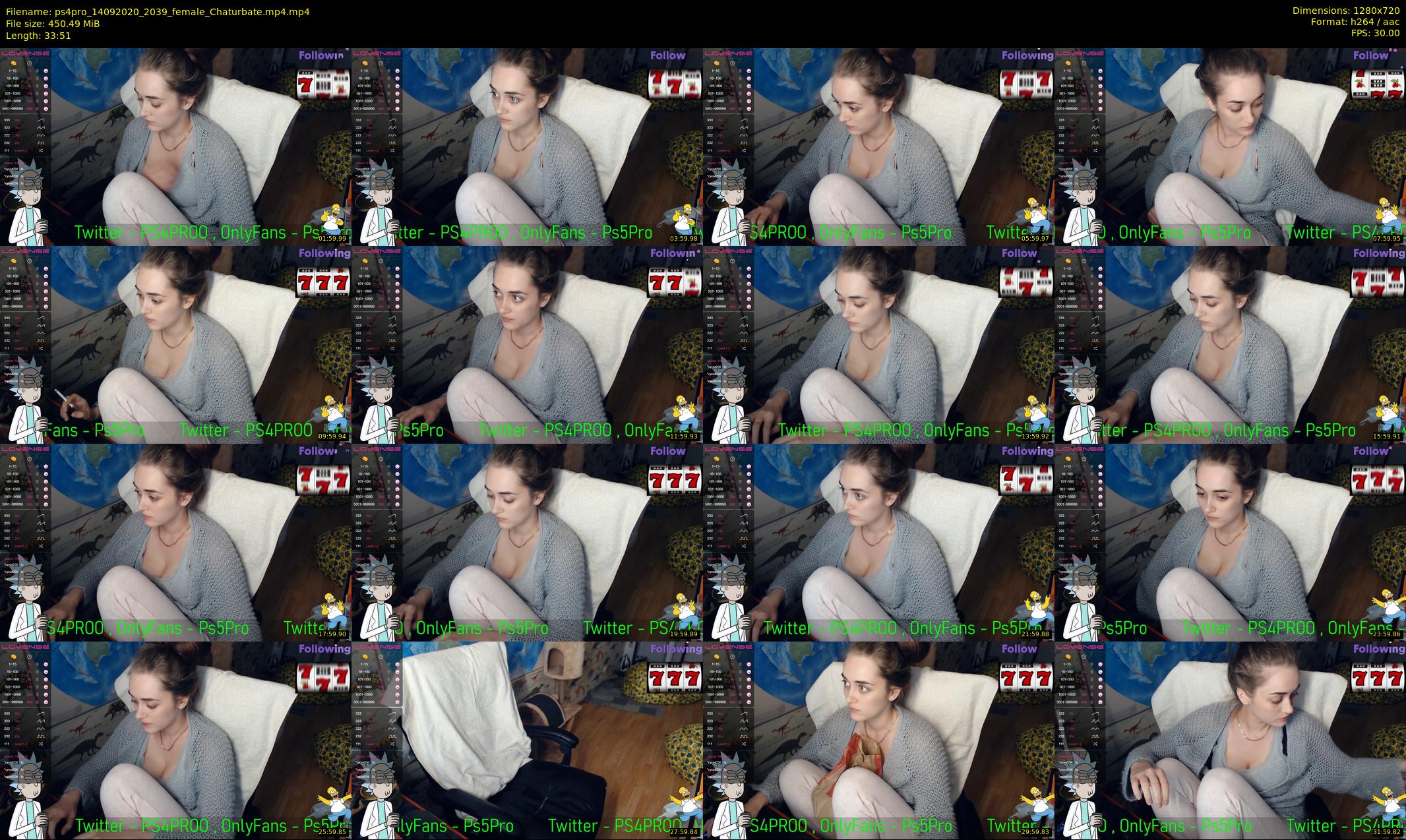 ps4pro — 34 minute Chaturbate female cam show recording, 720p, Sep 14, 2020