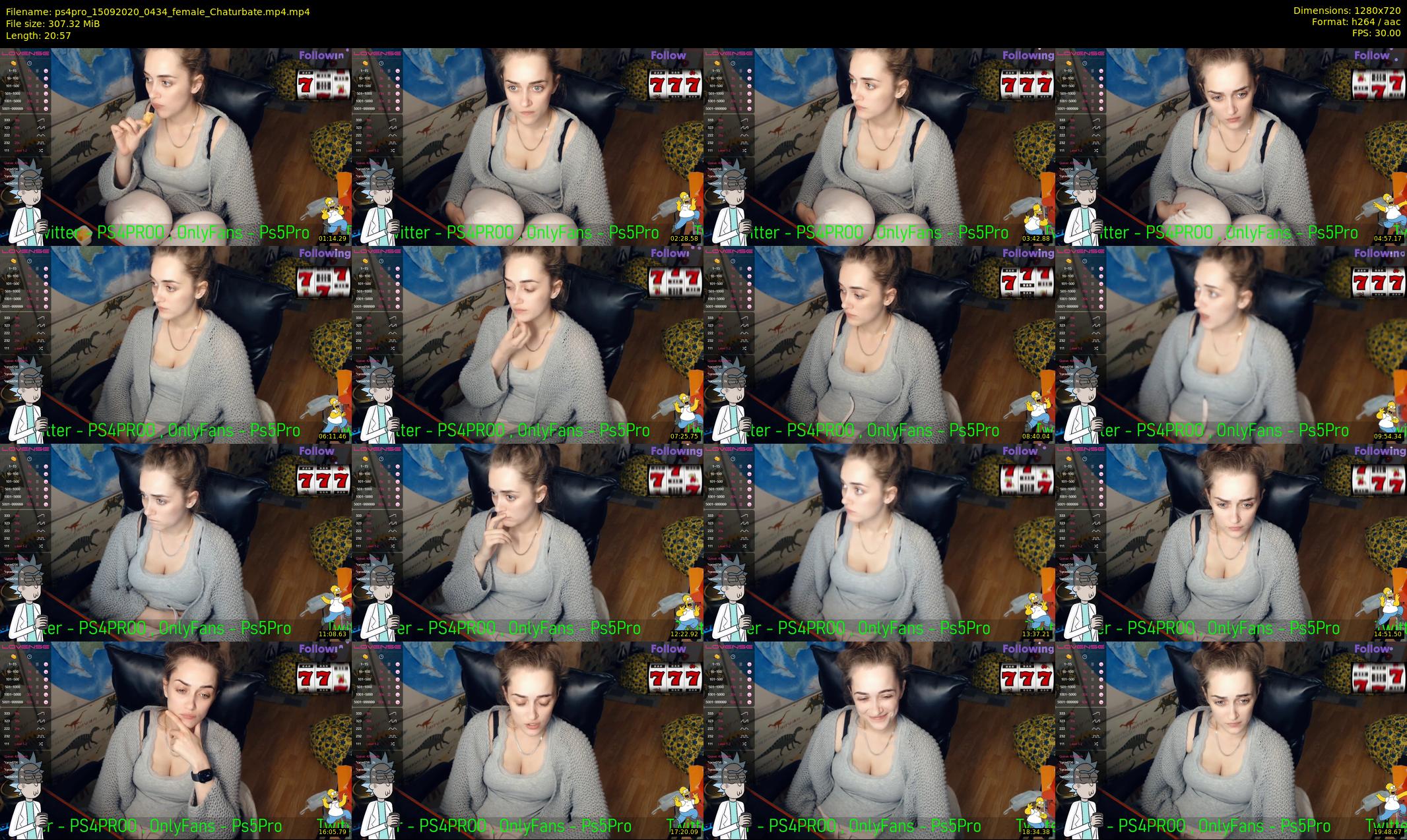 ps4pro — 21 minute Chaturbate female cam show recording, 720p, Sep 15, 2020