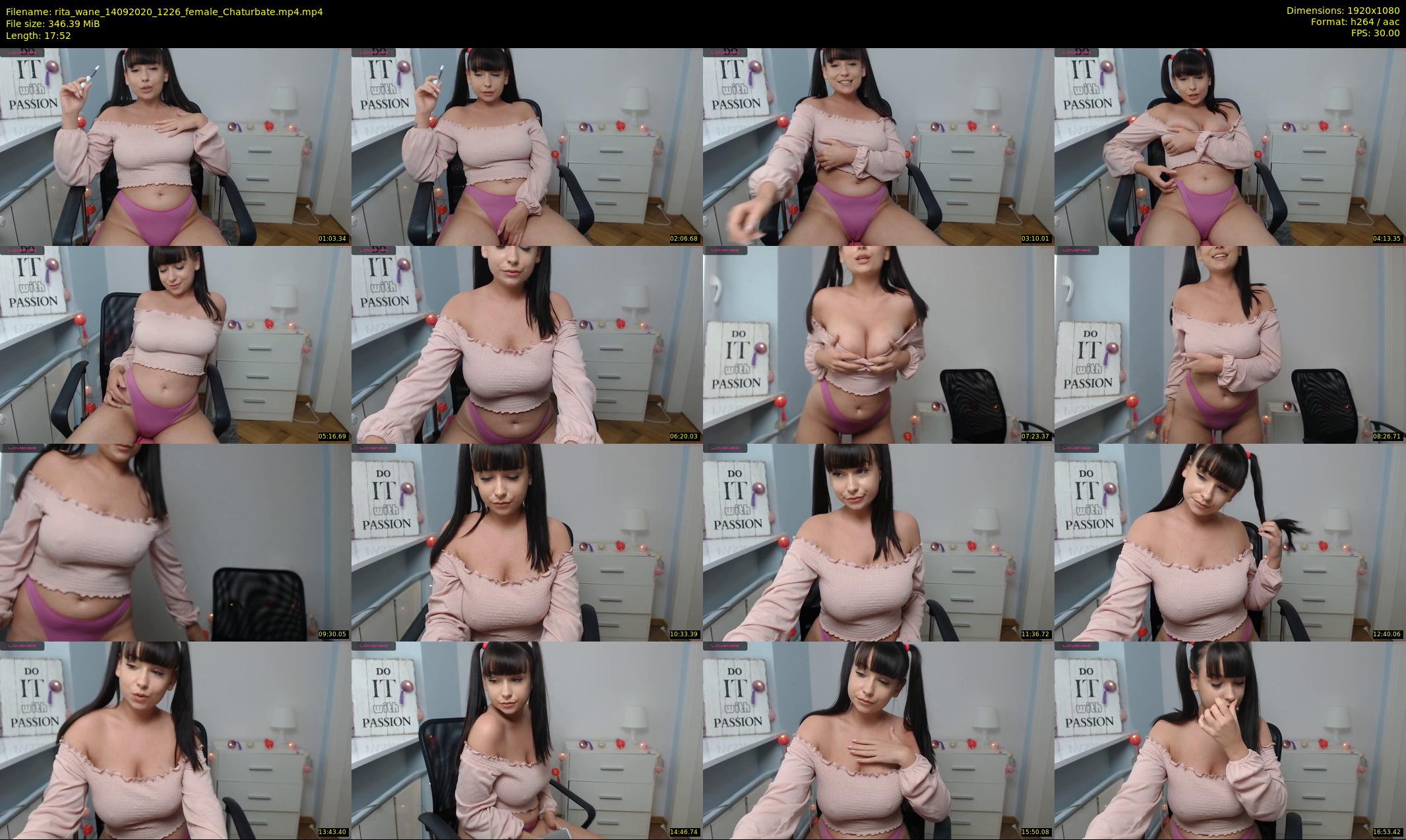 rita_wane — 18 minute Chaturbate female cam show recording, 1080p, Sep 14, 2020