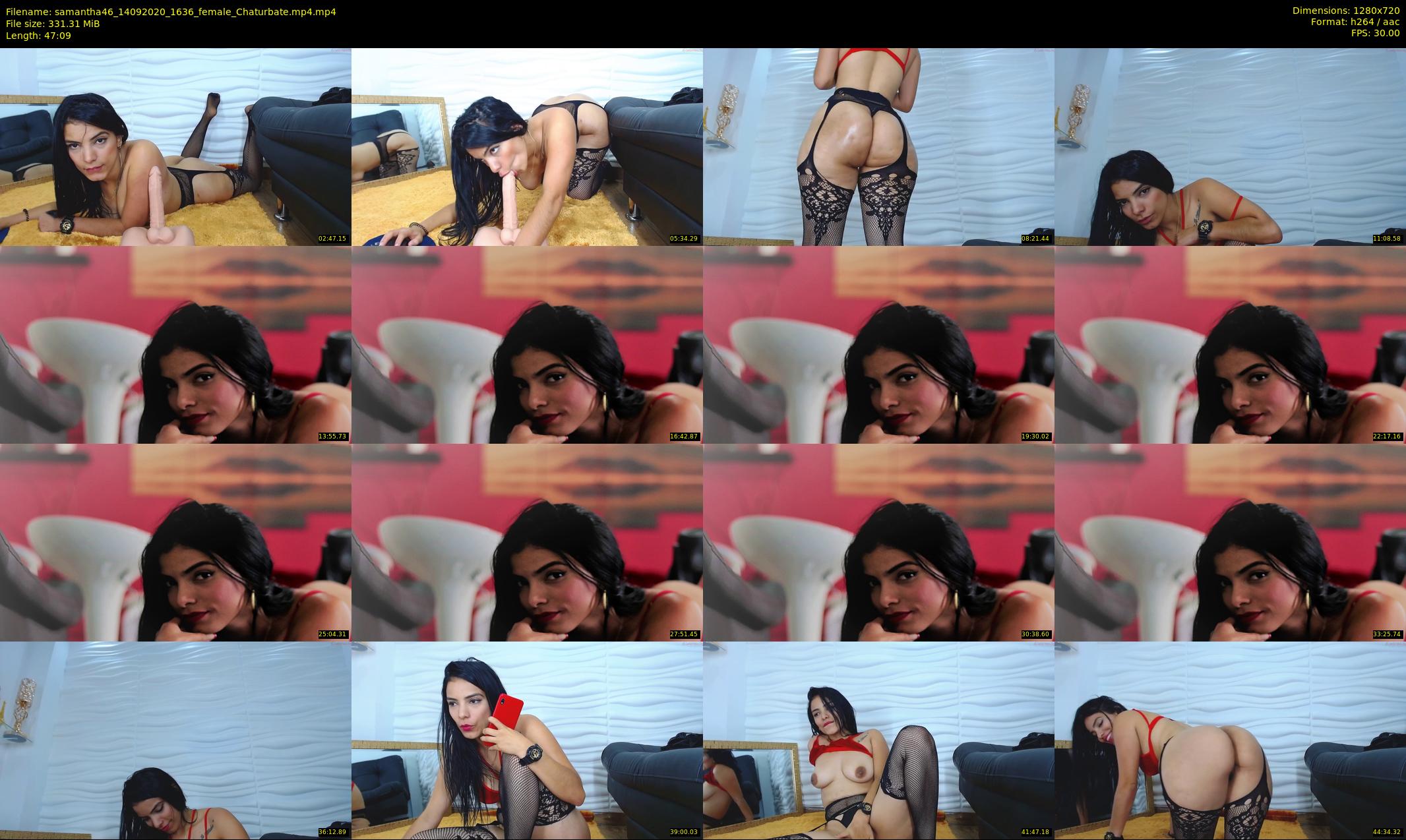 samantha46 — 48 minute Chaturbate female cam show recording, 720p, Sep 14, 2020