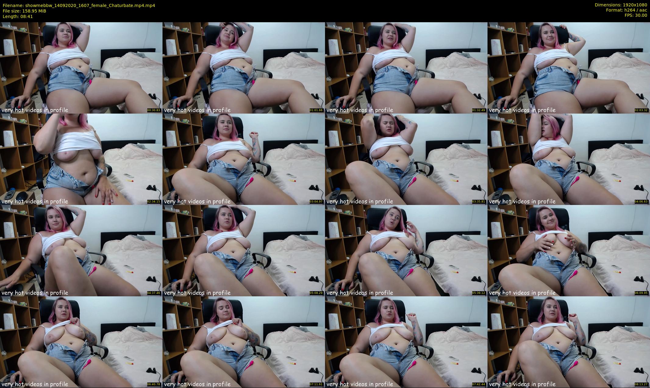 showmebbw — 9 minute Chaturbate female cam show recording, 1080p, Sep 14, 2020