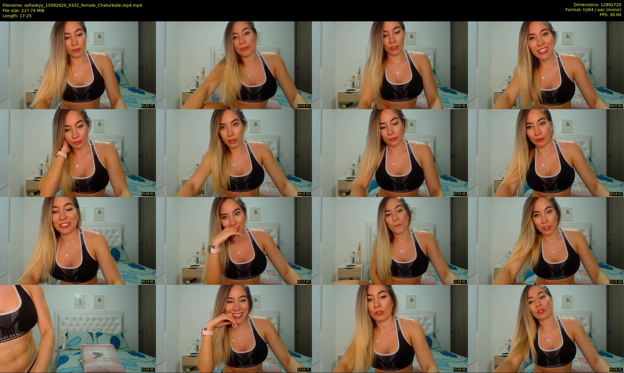 sofiaskyy — 18 minute Chaturbate female cam show recording, 720p, Sep 15, 2020