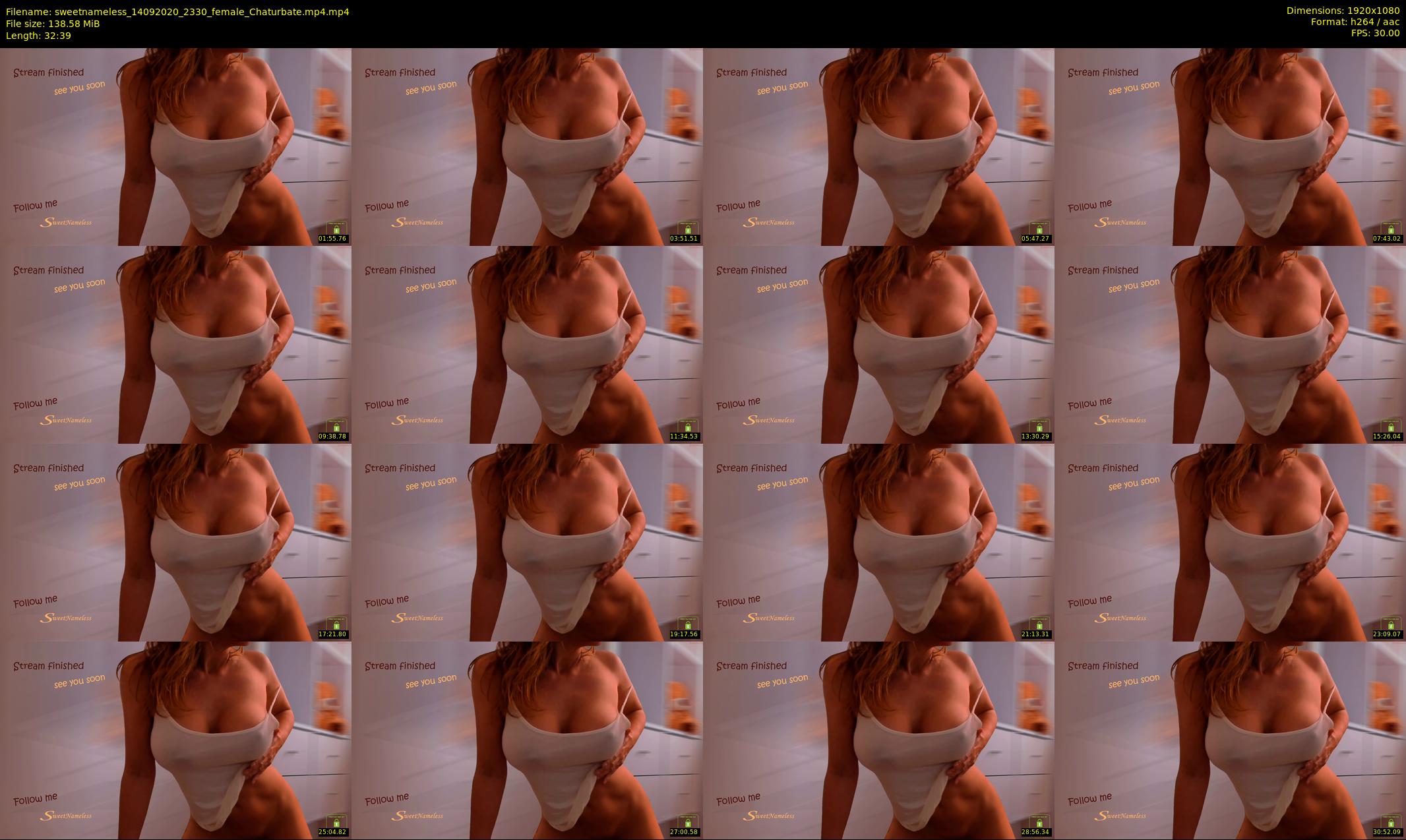 sweetnameless — 33 minute Chaturbate couple cam show recording, 1080p, Sep 14, 2020