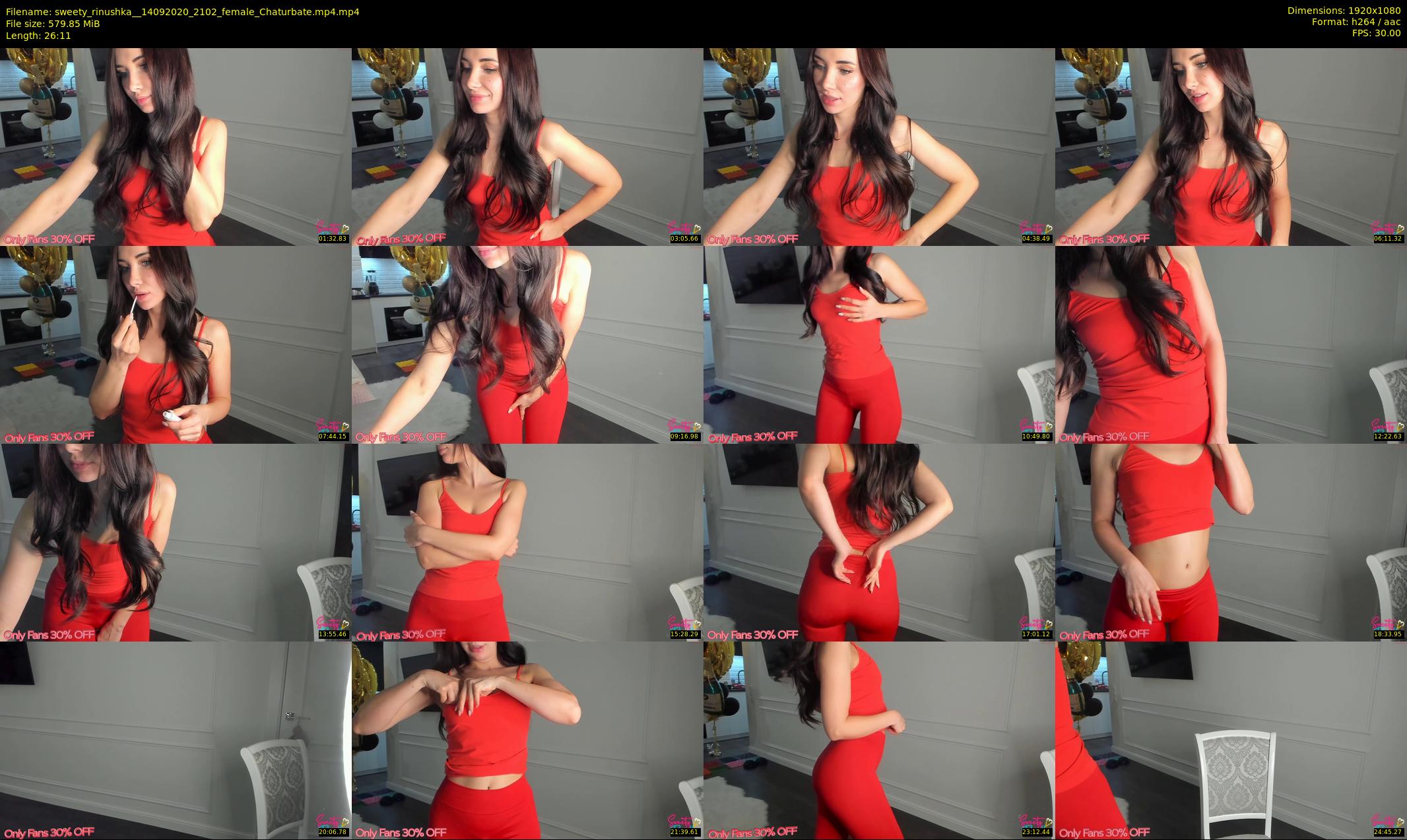 sweety_rinushka_ — 27 minute Chaturbate female cam show recording, 1080p, Sep 14, 2020
