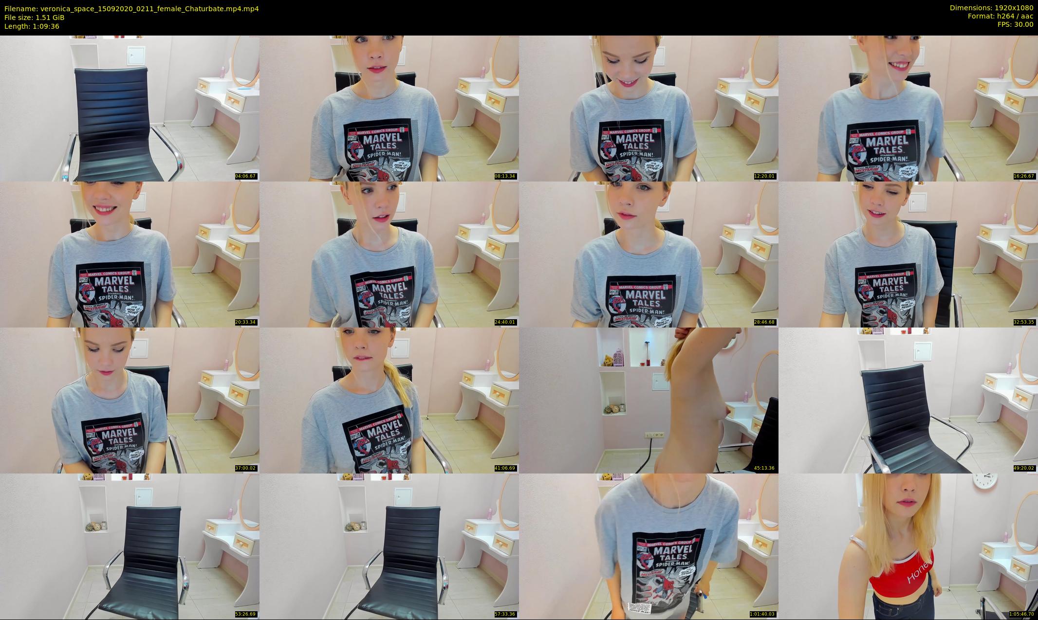 veronica_space — 70 minute Chaturbate female cam show recording, 1080p, Sep 15, 2020