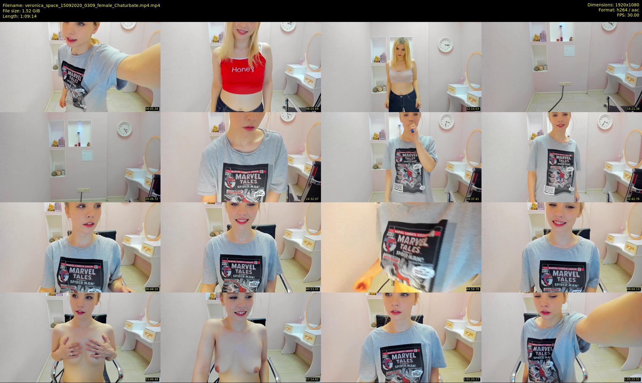 veronica_space — 70 minute Chaturbate female cam show recording, 1080p, Sep 15, 2020