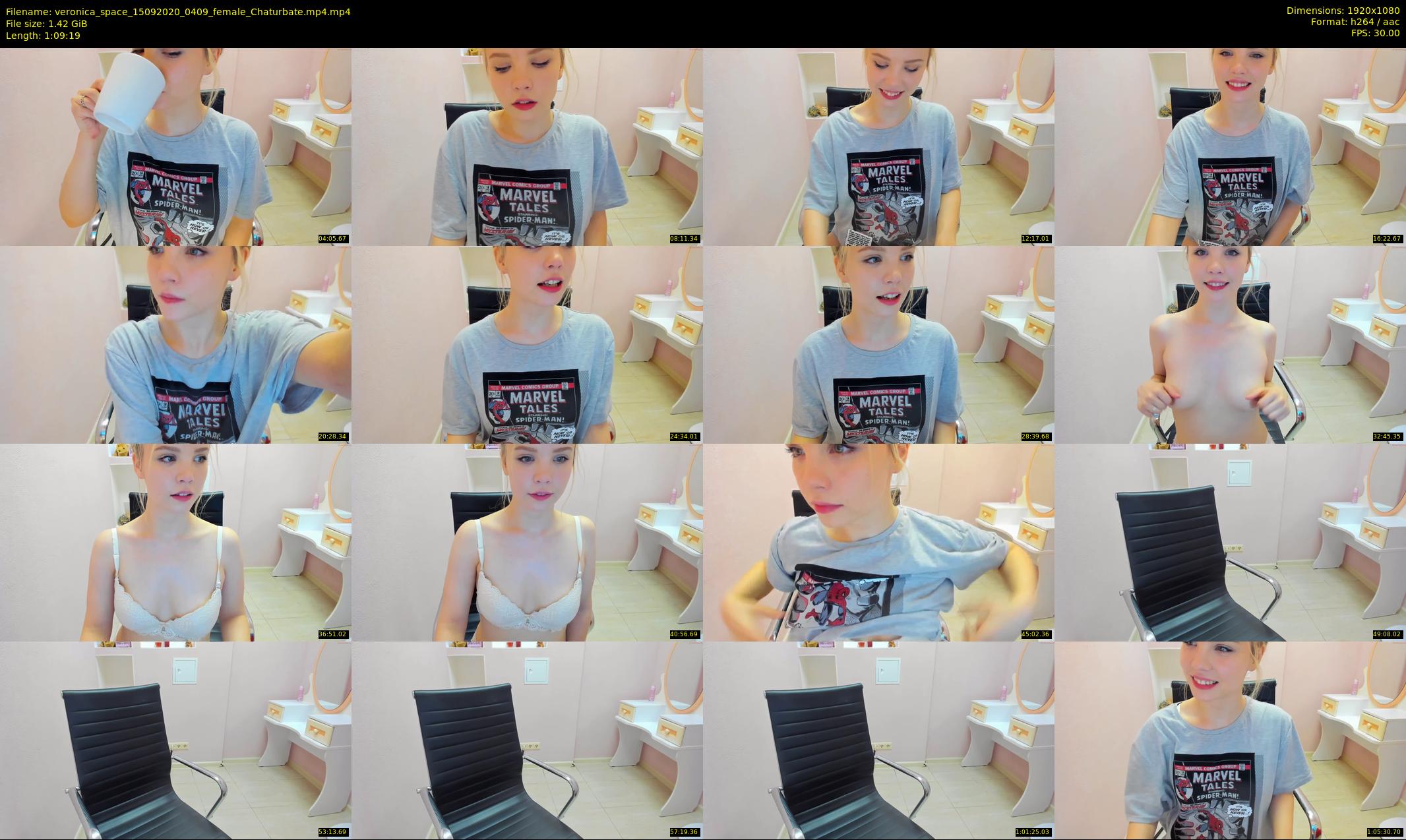 veronica_space — 70 minute Chaturbate female cam show recording, 1080p, Sep 15, 2020