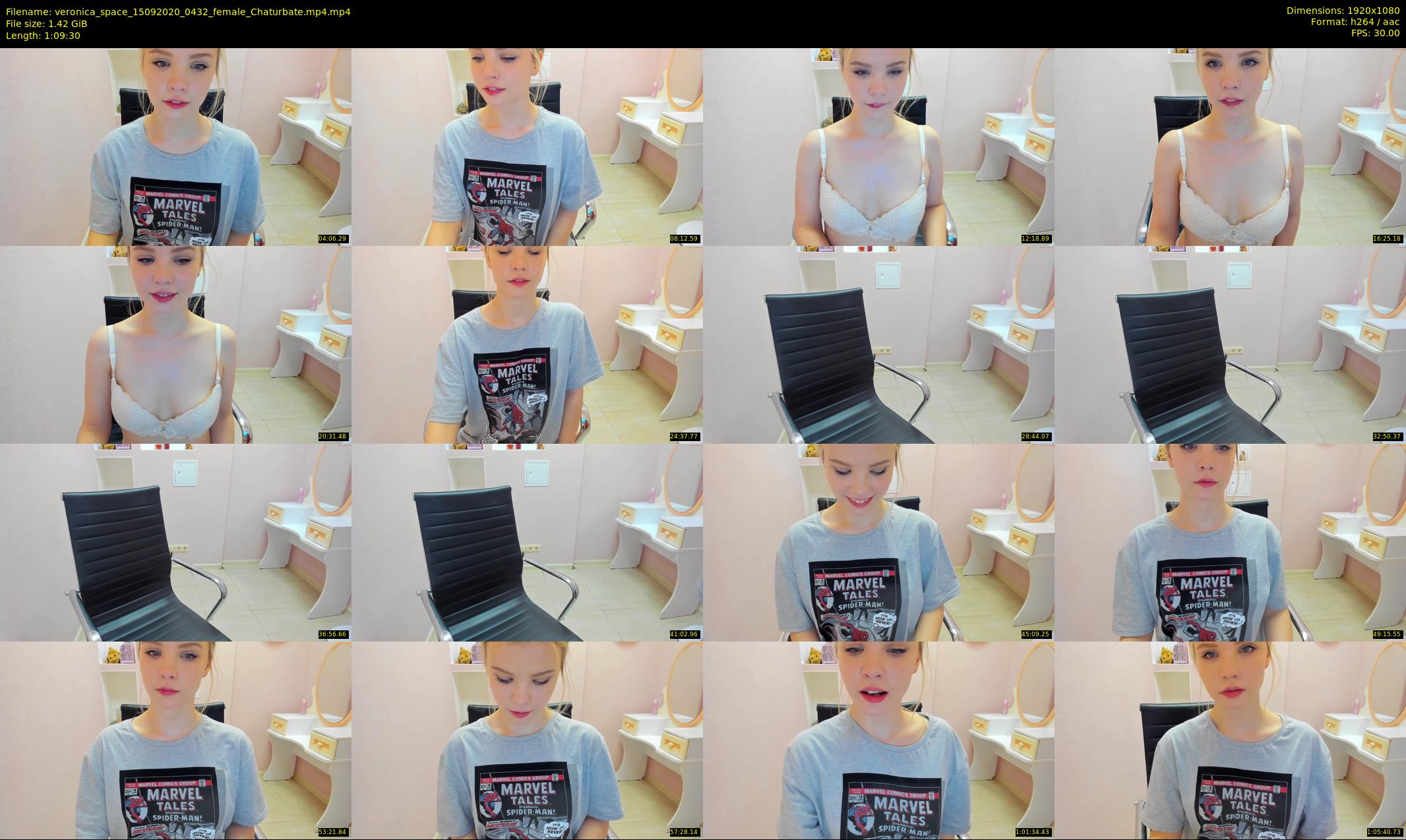 veronica_space — 70 minute Chaturbate female cam show recording, 1080p, Sep 15, 2020