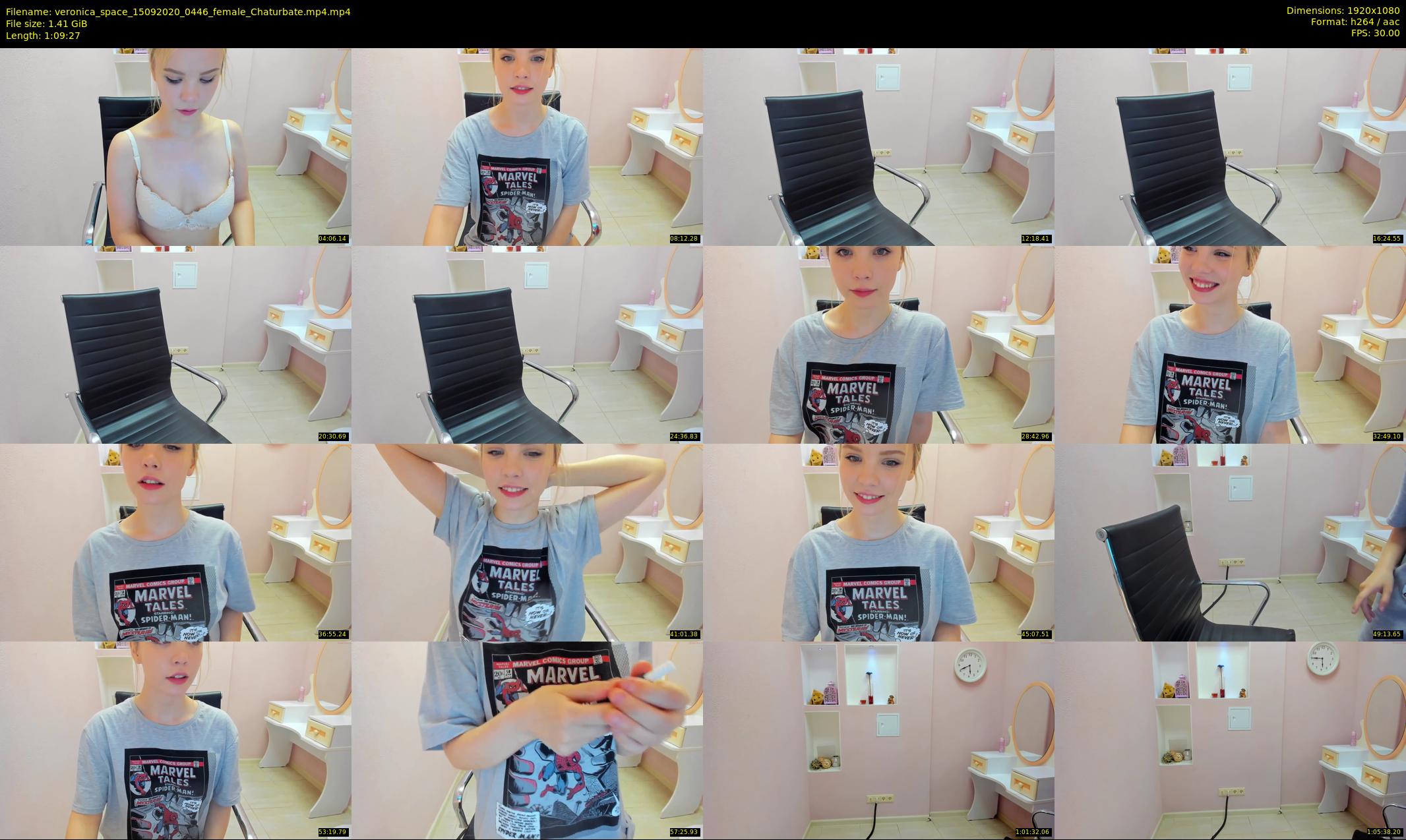 veronica_space — 70 minute Chaturbate female cam show recording, 1080p, Sep 15, 2020