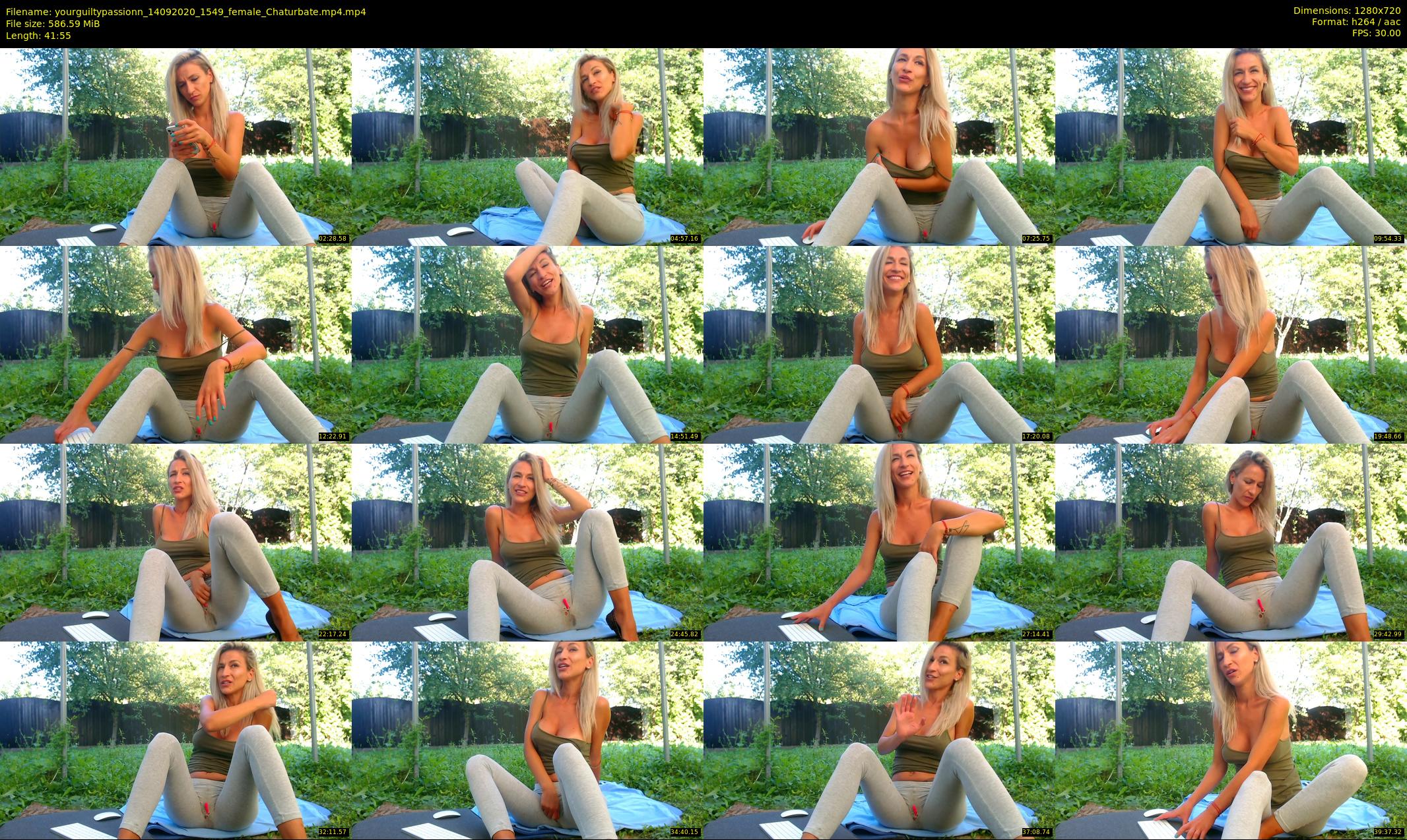yourguiltypassionn — 42 minute Chaturbate female cam show recording, 720p, Sep 14, 2020