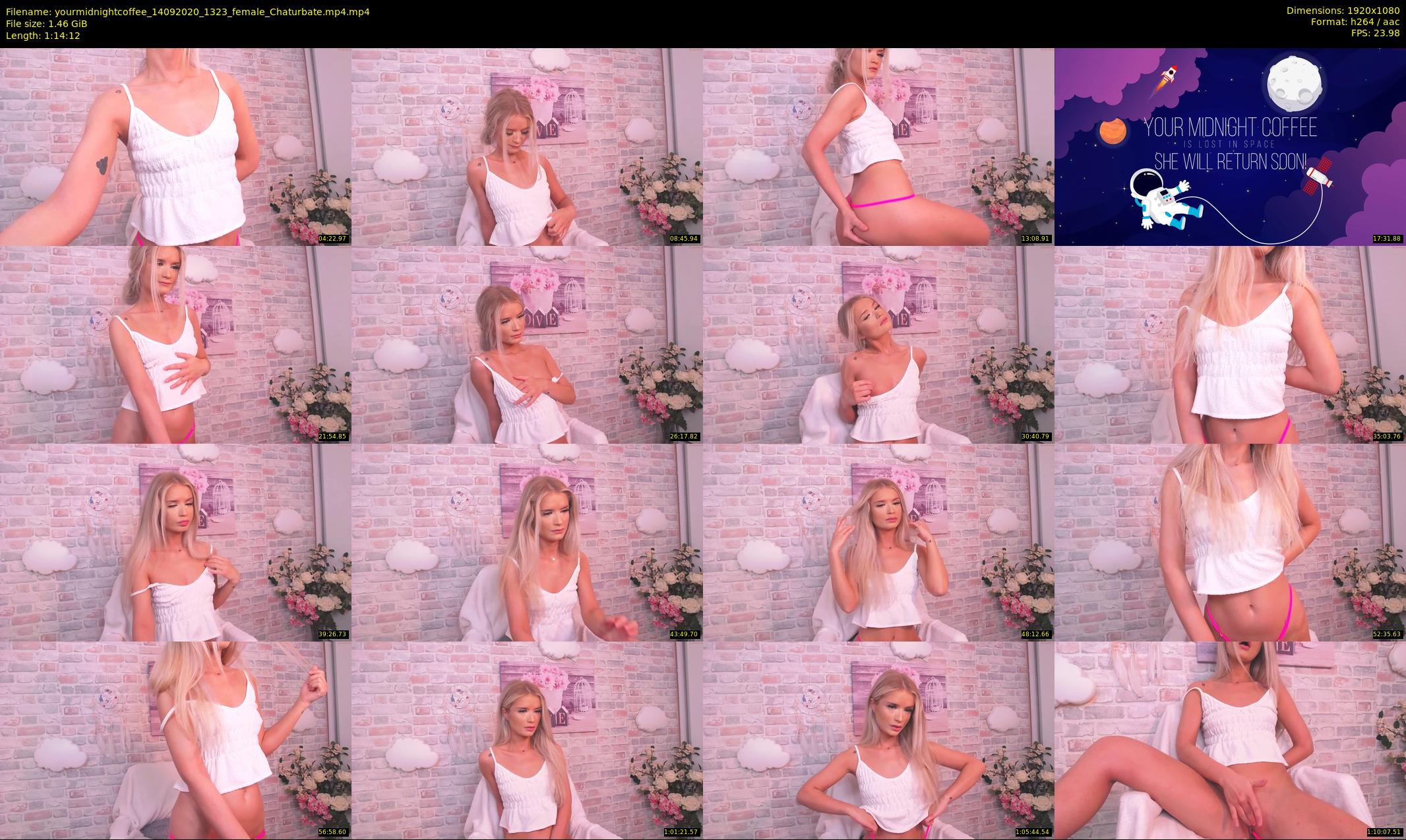 yourmidnightcoffee — 75 minute Chaturbate female cam show recording, 1080p, Sep 14, 2020