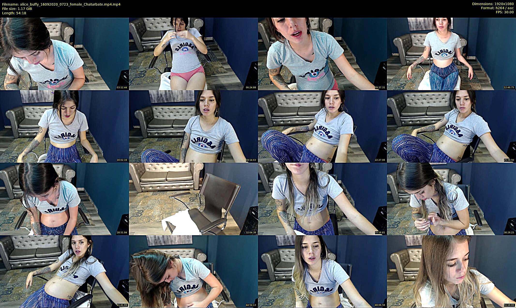 alice_buffy — 62 minute Chaturbate female cam show recording, 1080p, Sep 16, 2020