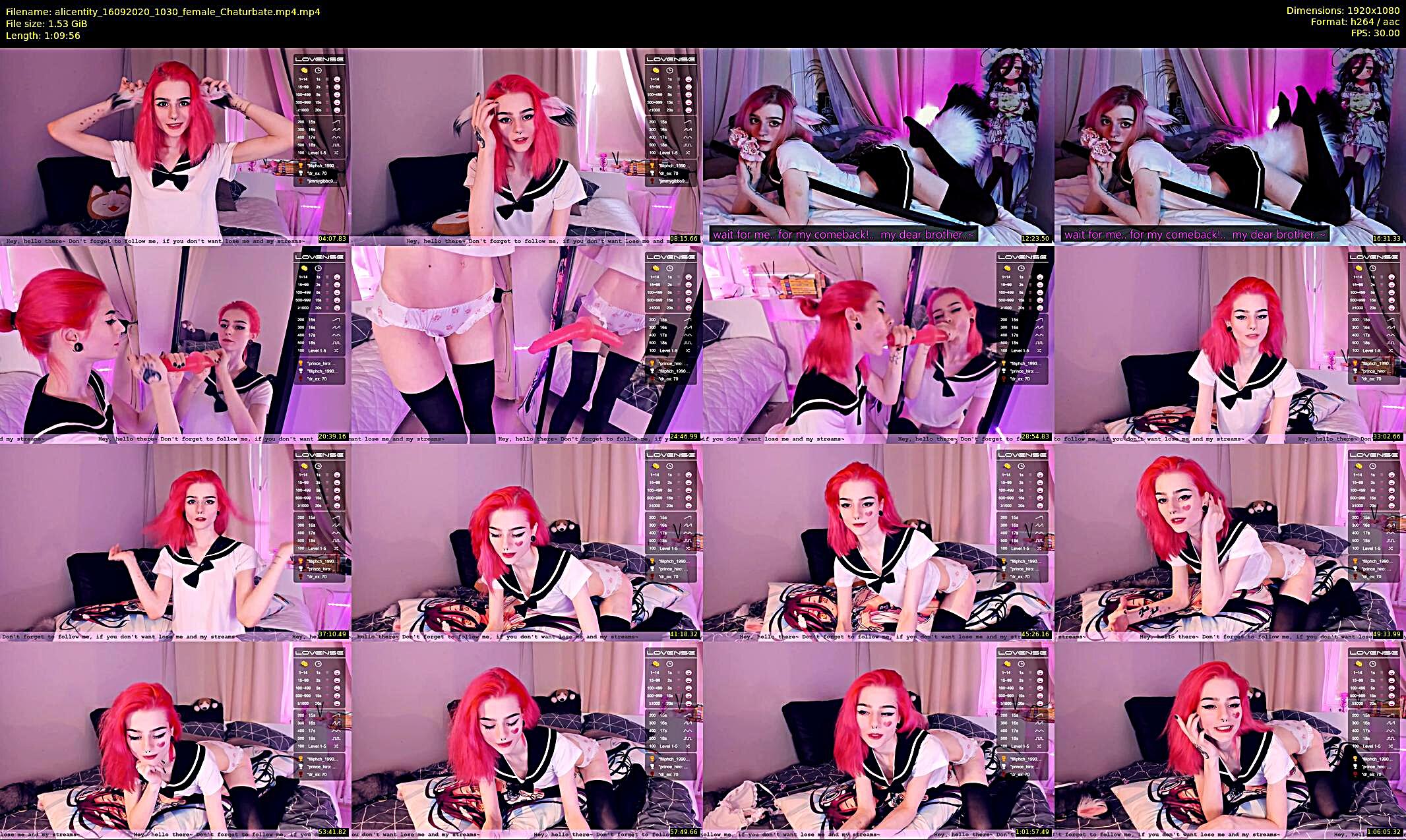 alicentity — 70 minute Chaturbate female cam show recording, 1080p, Sep 16, 2020