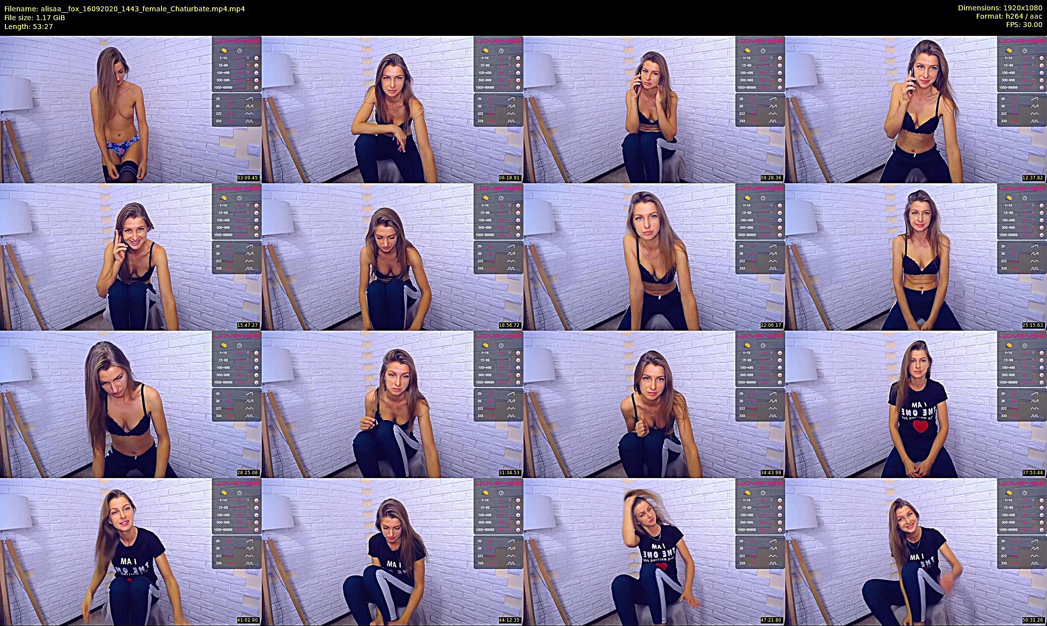 alisaa__fox — 54 minute Chaturbate female cam show recording, 1080p, Sep 16, 2020
