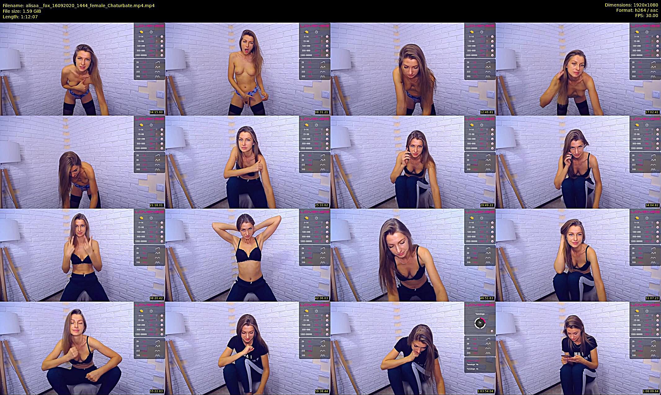 alisaa__fox — 73 minute Chaturbate female cam show recording, 1080p, Sep 16, 2020
