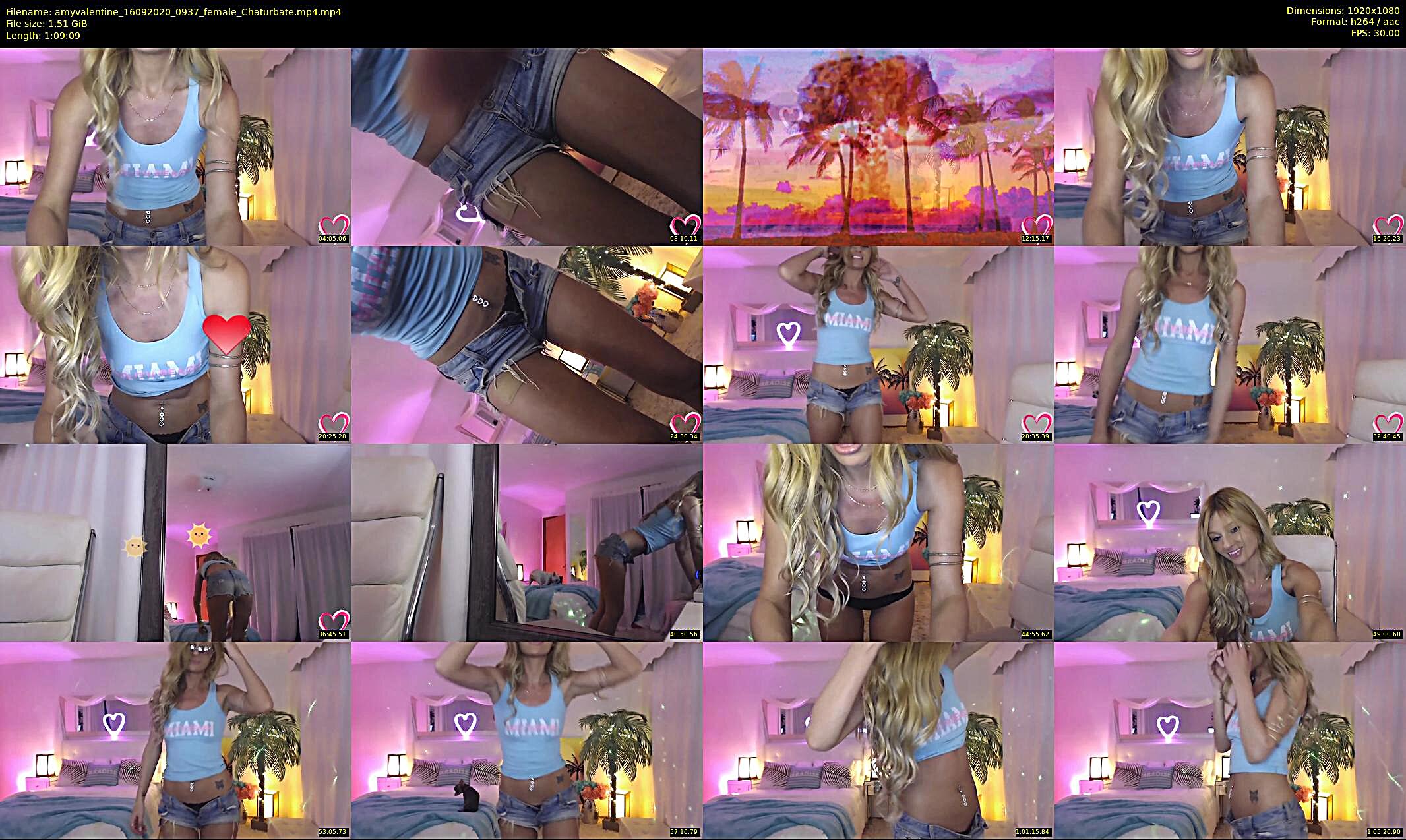 amyvalentine — 70 minute Chaturbate female cam show recording, 1080p, Sep 16, 2020