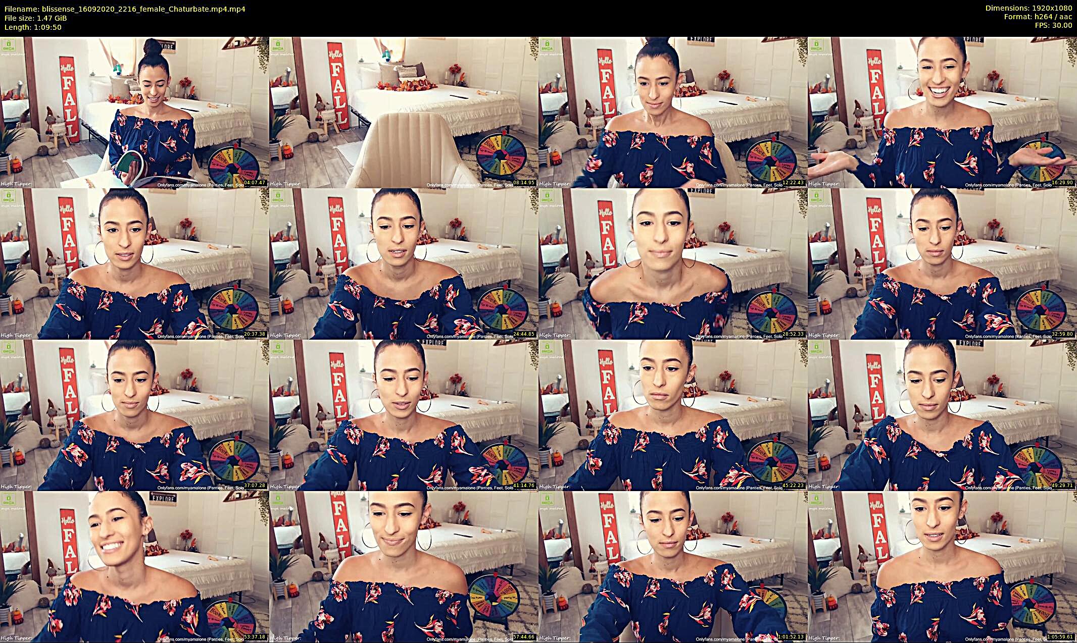blissense — 70 minute Chaturbate female cam show recording, 1080p, Sep 16, 2020