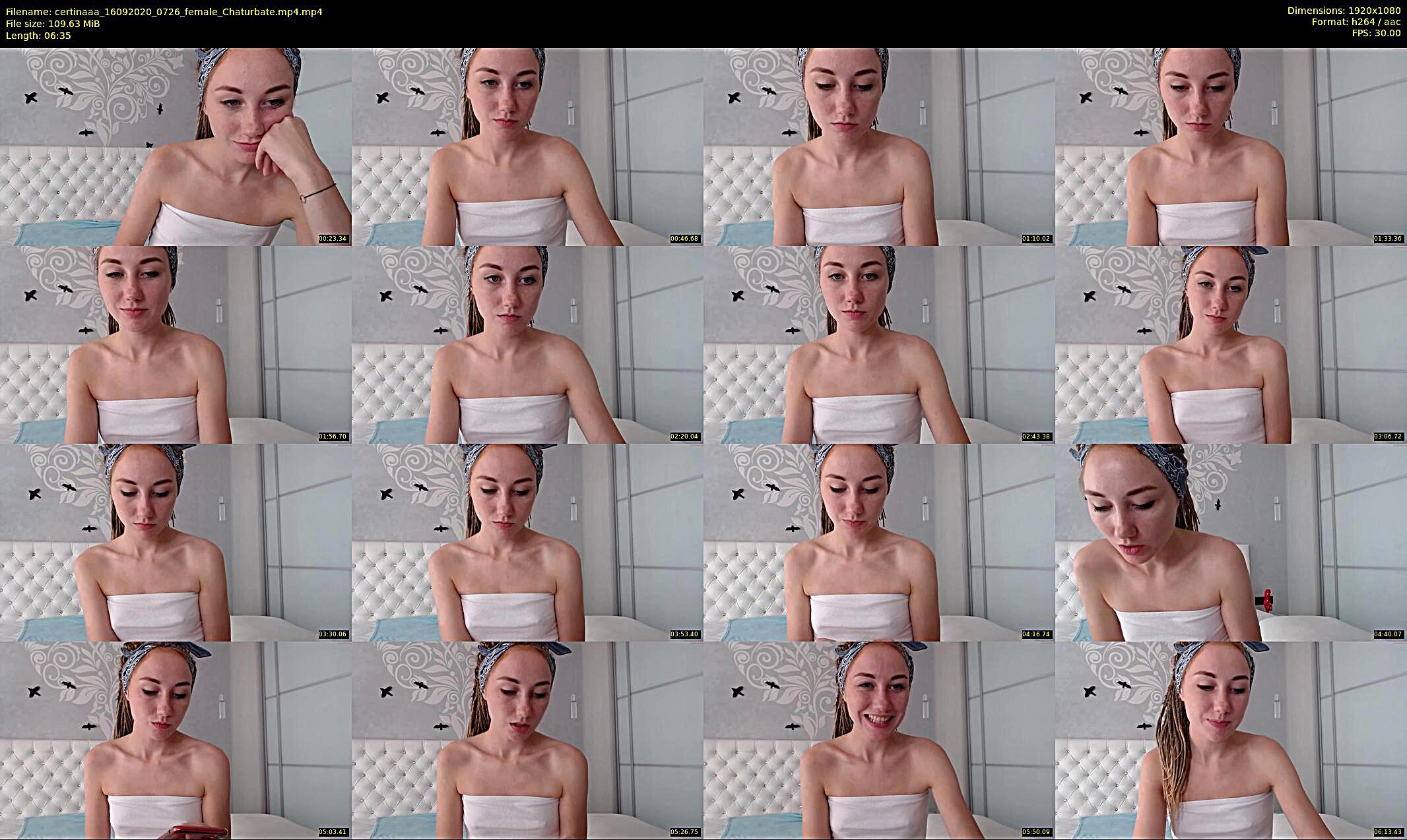 certinaaa — 7 minute Chaturbate female cam show recording, 1080p, Sep 16, 2020