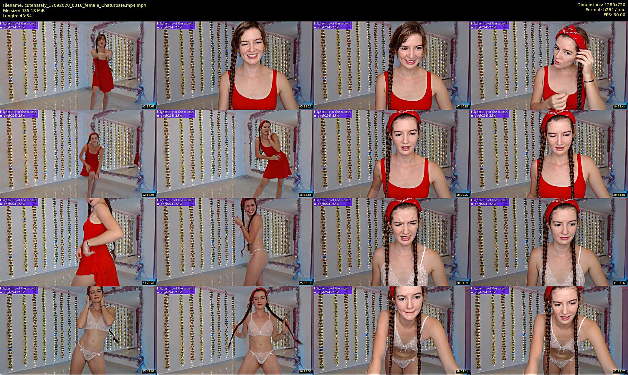 cutenataly — 44 minute Chaturbate female cam show recording, 720p, Sep 17, 2020