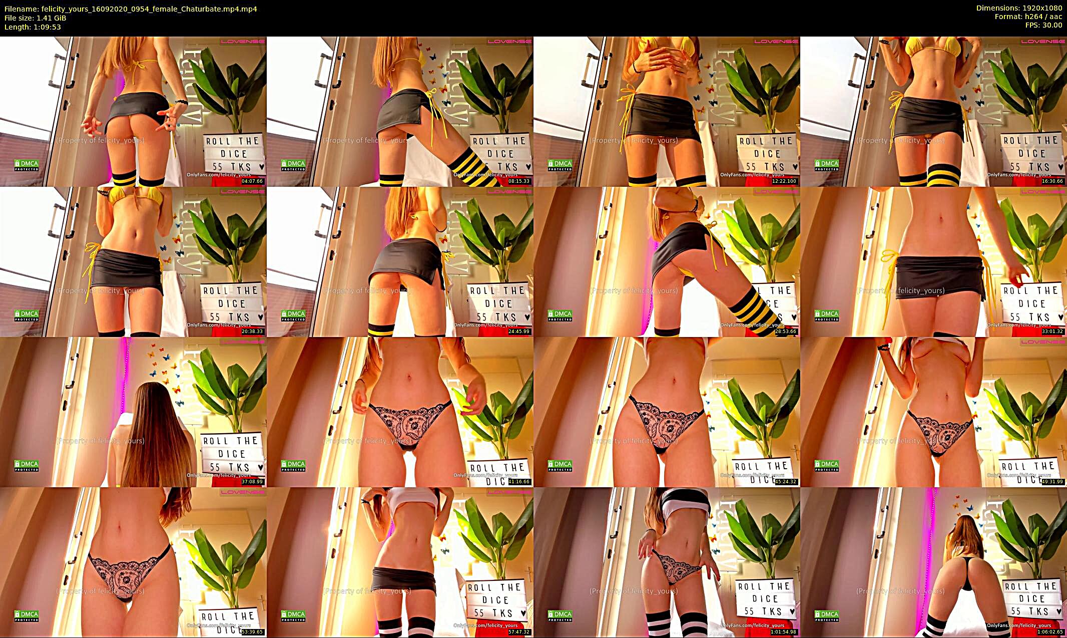 felicity_yours — 70 minute Chaturbate female cam show recording, 1080p, Sep 16, 2020