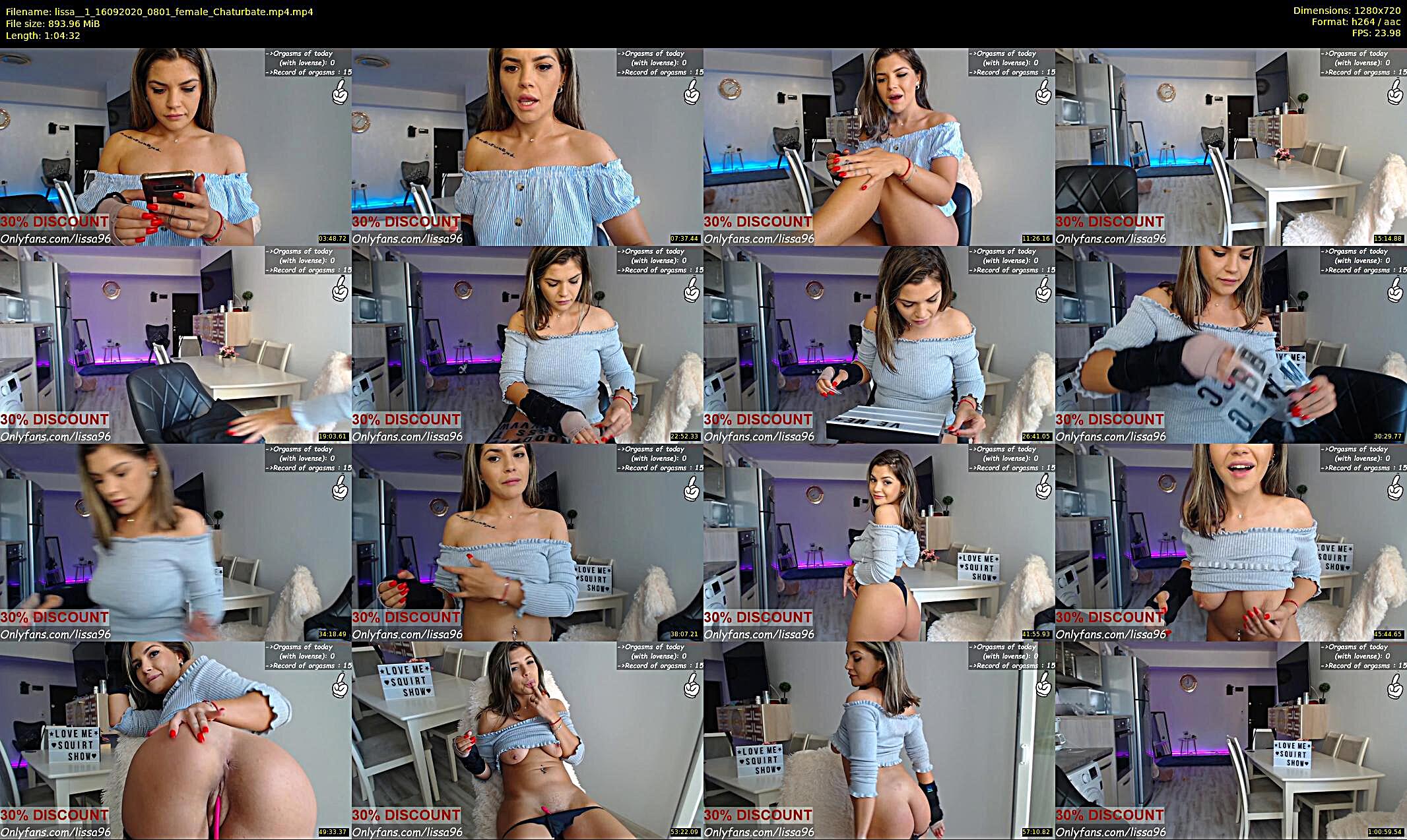 lissa__1 — 65 minute Chaturbate female cam show recording, 720p, Sep 16, 2020