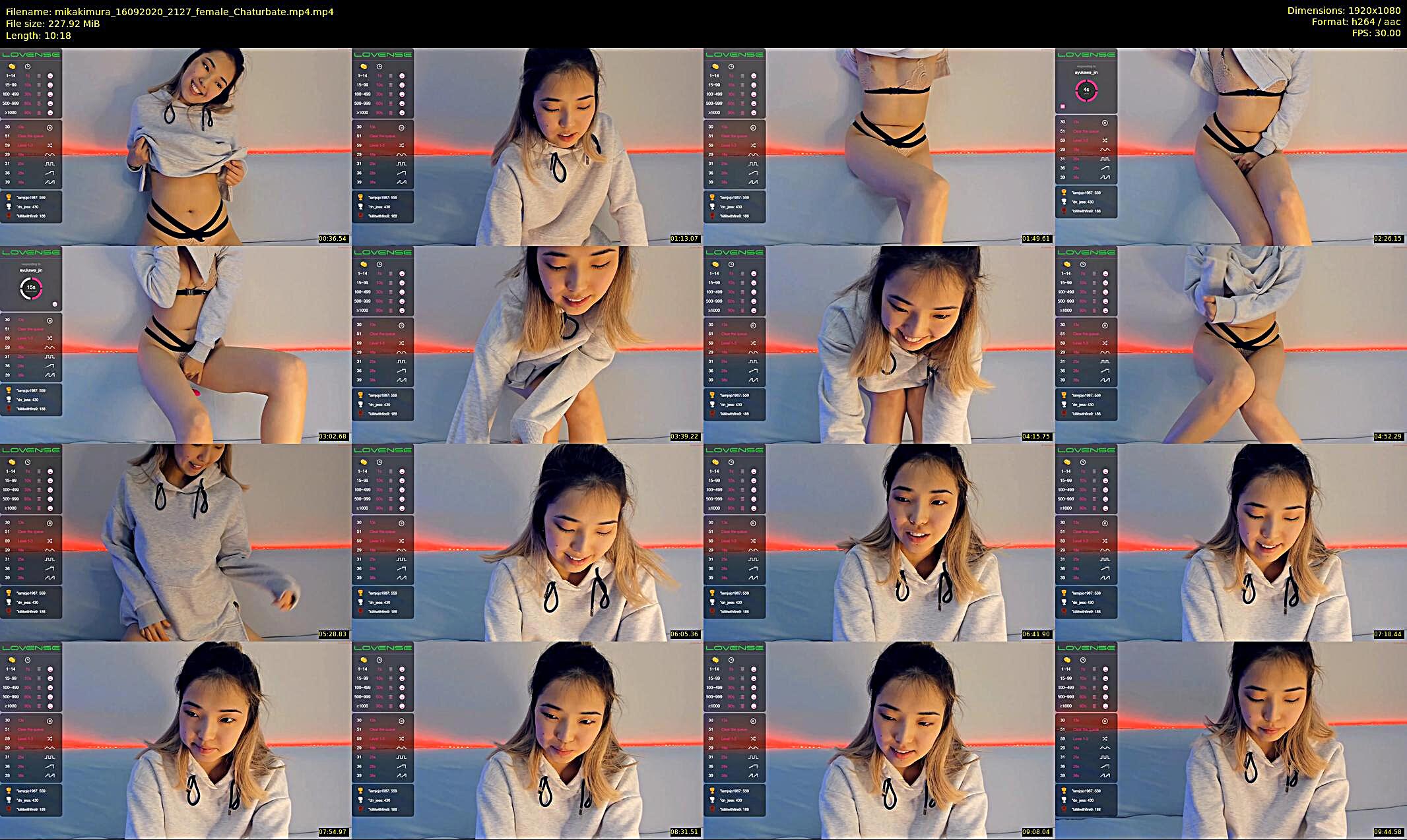 mikakimura — 11 minute Chaturbate female cam show recording, 1080p, Sep 16, 2020