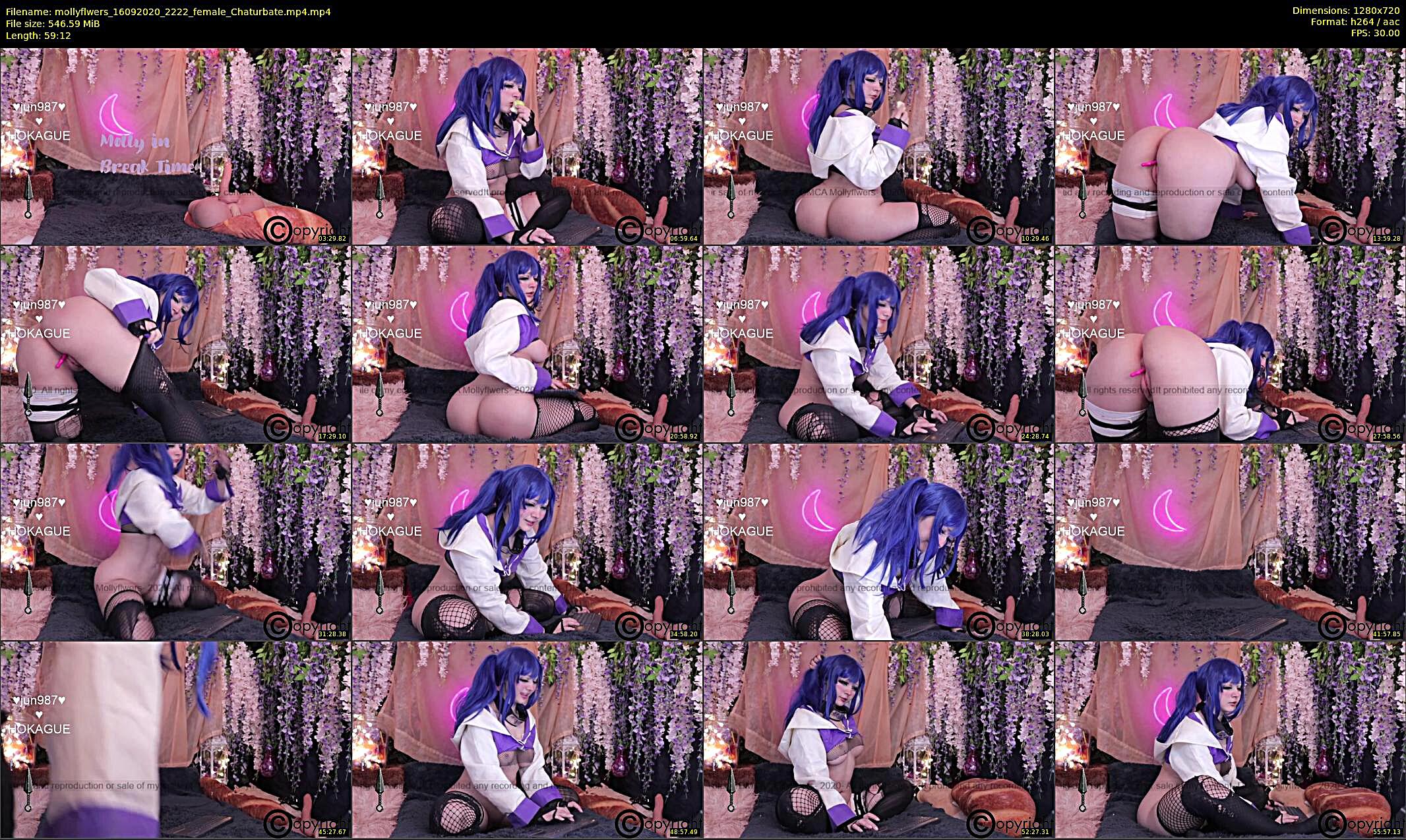 mollyflwers — 60 minute Chaturbate female cam show recording, 720p, Sep 16, 2020