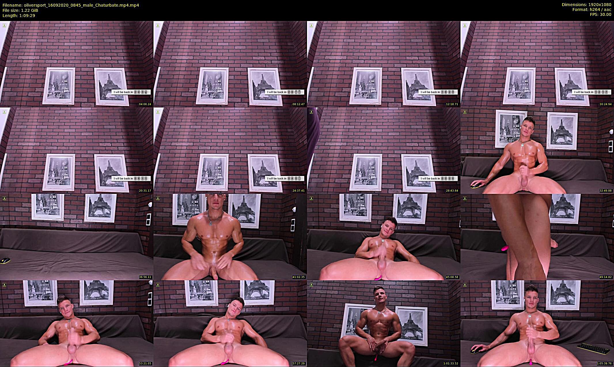 oliversport — 70 minute Chaturbate male cam show recording, 1080p, Sep 16, 2020