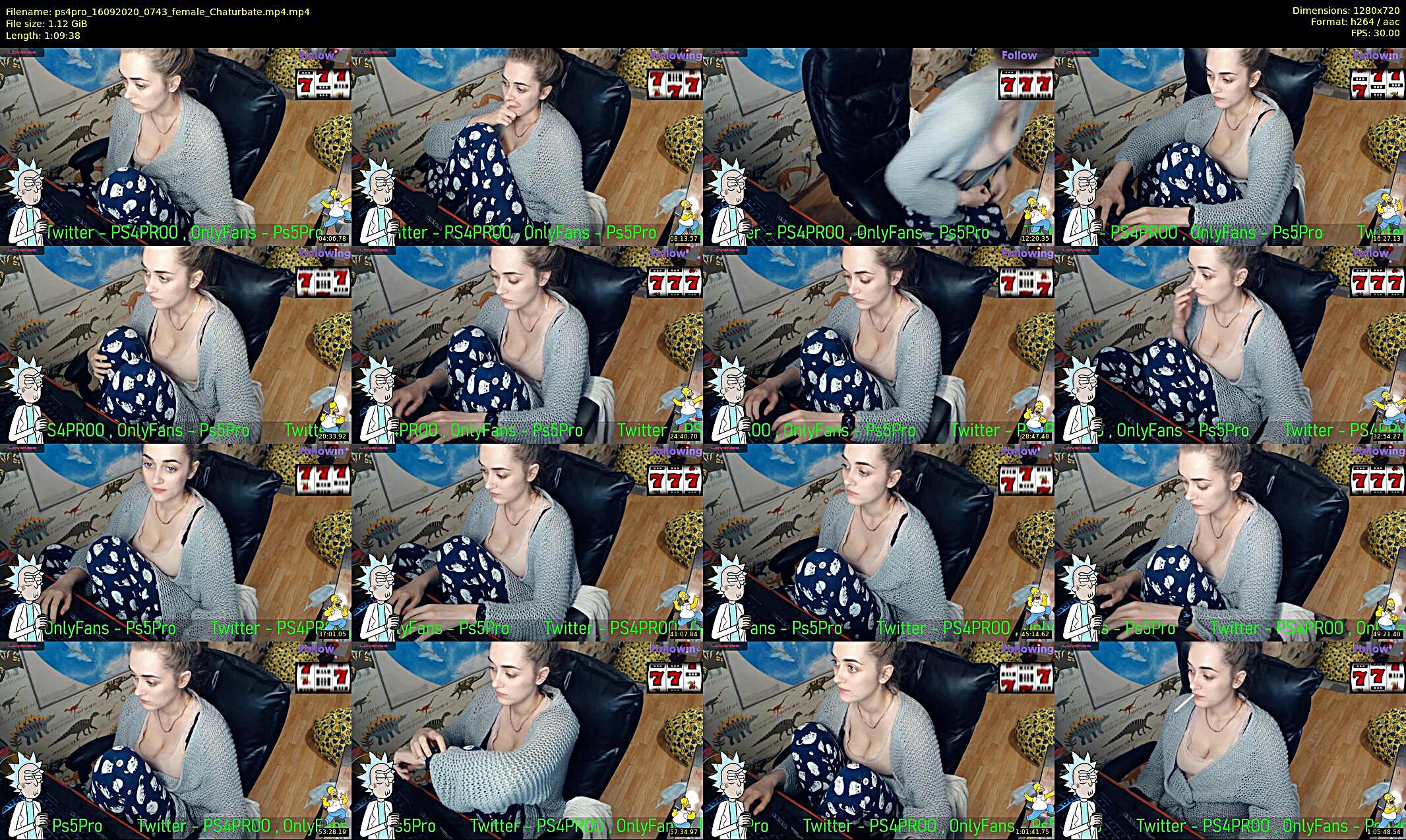 ps4pro — 70 minute Chaturbate female cam show recording, 720p, Sep 16, 2020