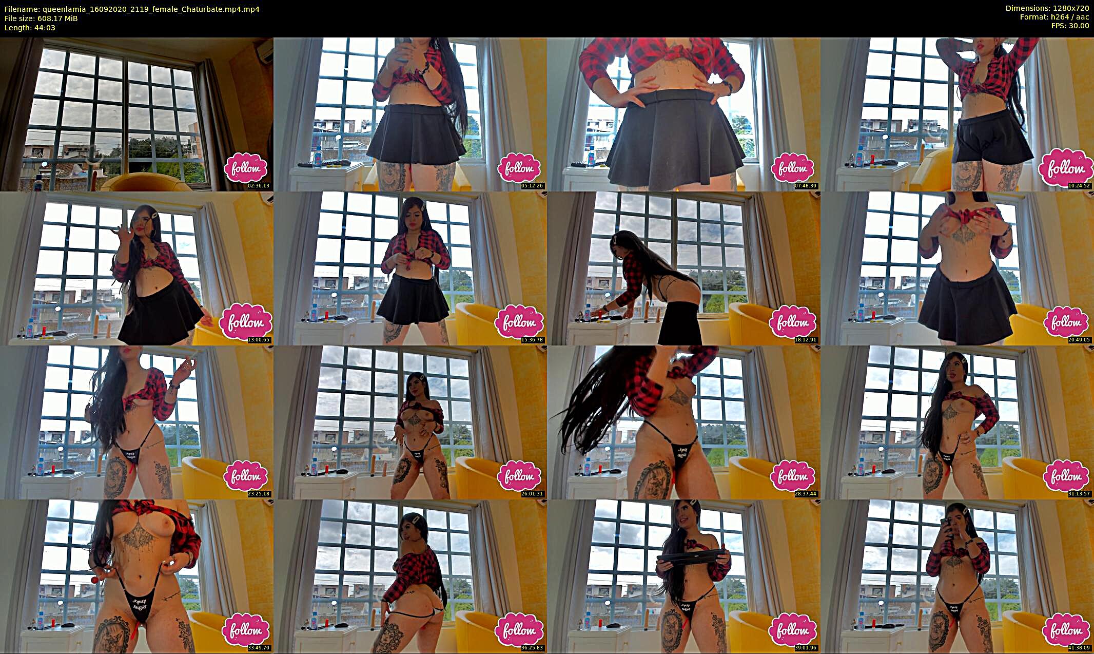 queenlamia — 45 minute Chaturbate female cam show recording, 720p, Sep 16, 2020
