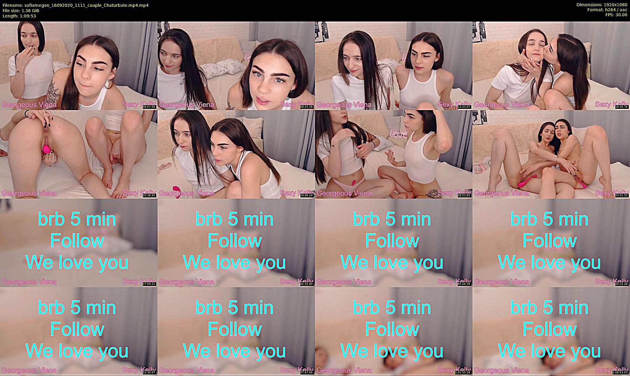 safiamegan — 70 minute Chaturbate couple cam show recording, 1080p, Sep 16, 2020