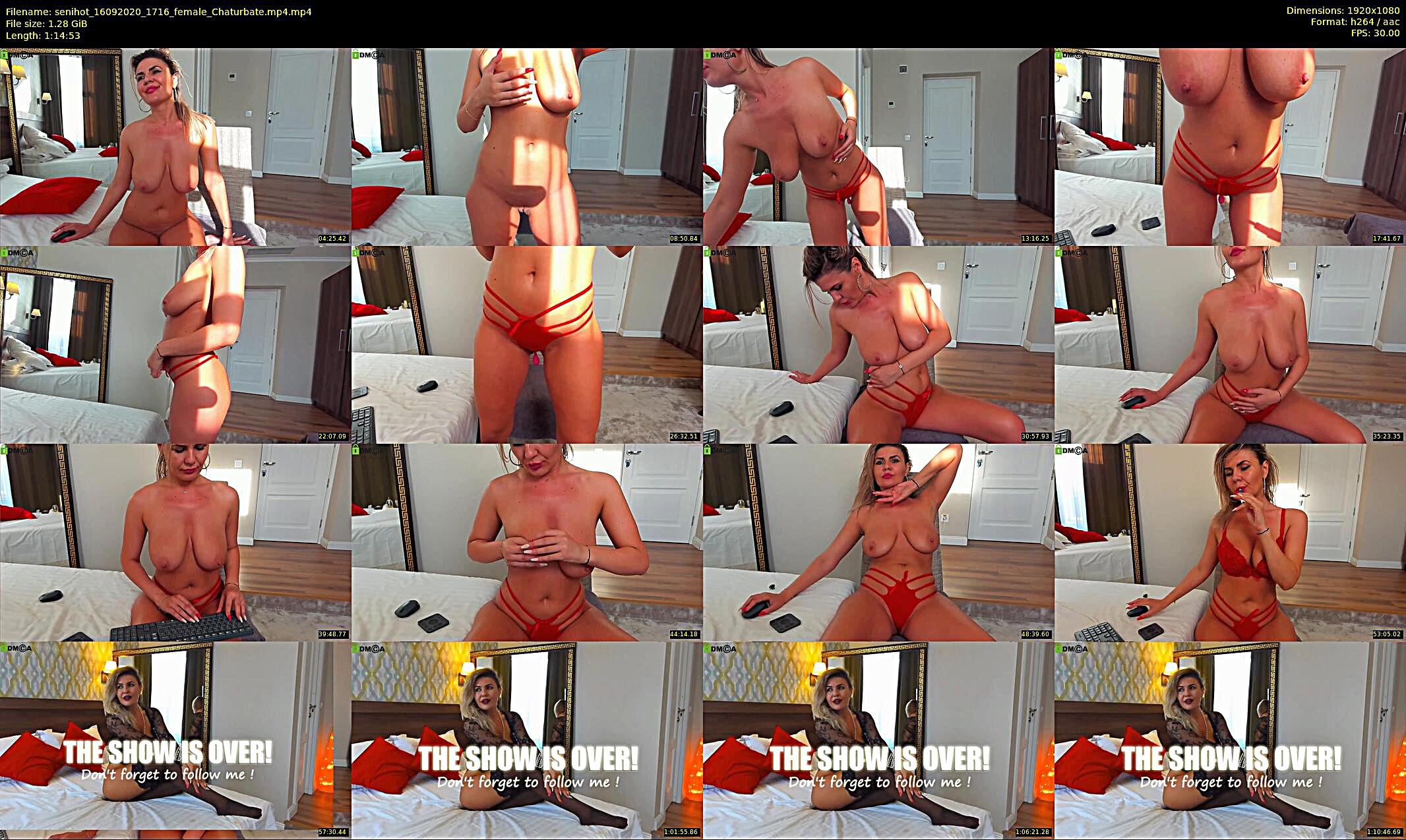 senihot — 75 minute Chaturbate female cam show recording, 1080p, Sep 16, 2020
