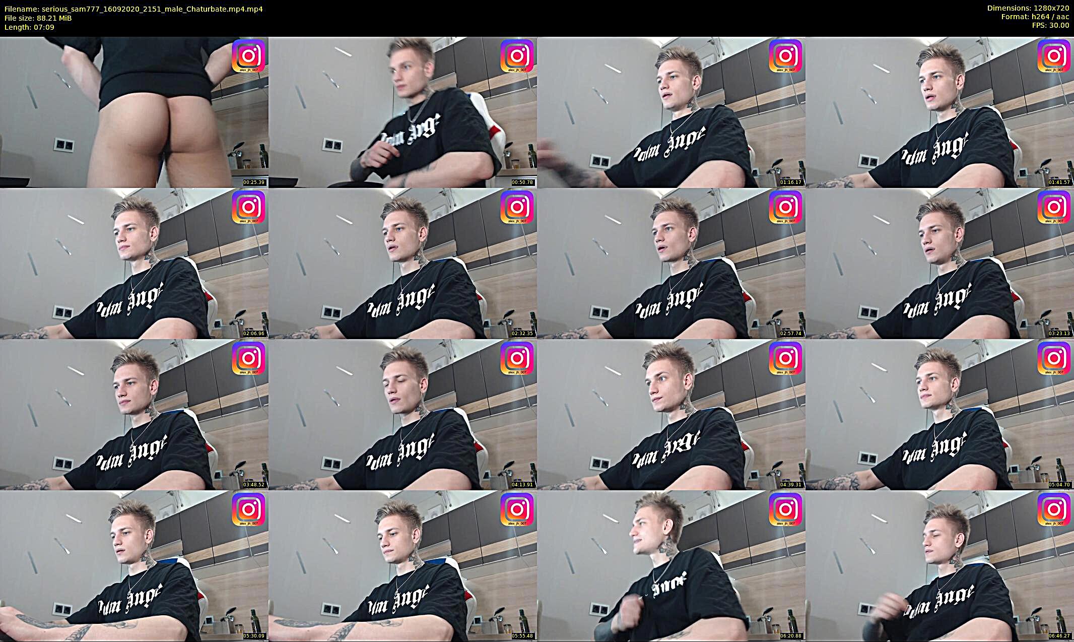 serious_sam777 — 8 minute Chaturbate male cam show recording, 720p, Sep 16, 2020