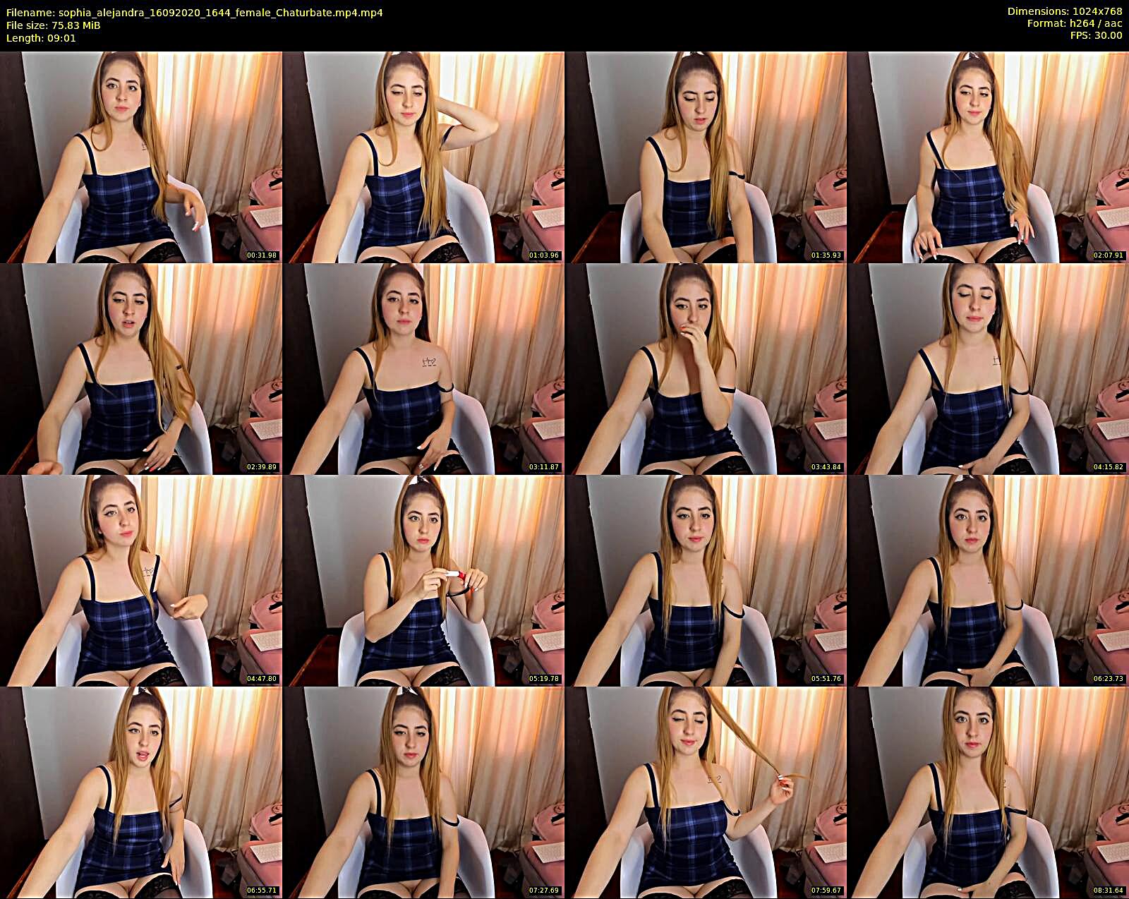 sophia_alejandra — 10 minute Chaturbate female cam show recording, 720p, Sep 16, 2020