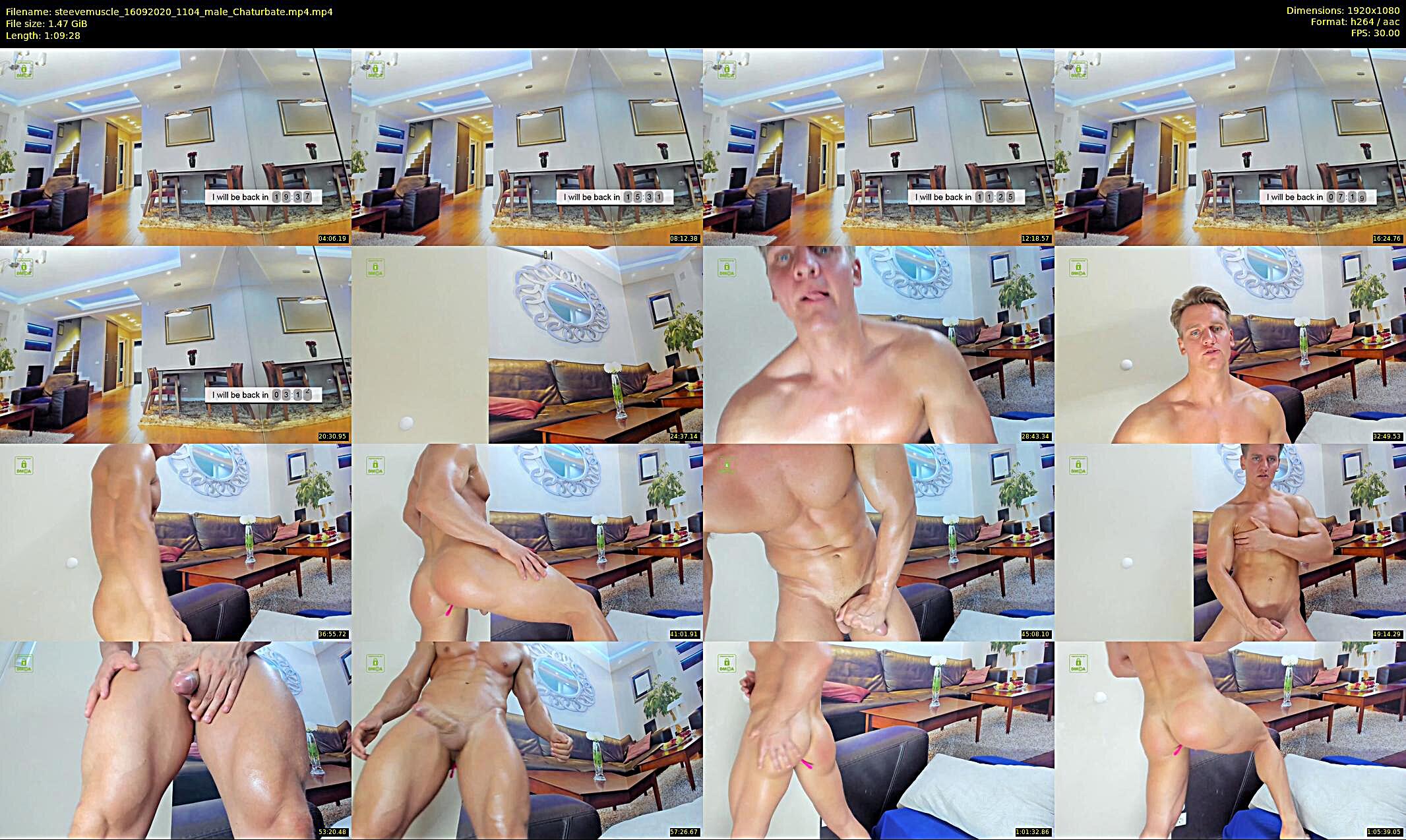 steevemuscle — 70 minute Chaturbate male cam show recording, 1080p, Sep 16, 2020
