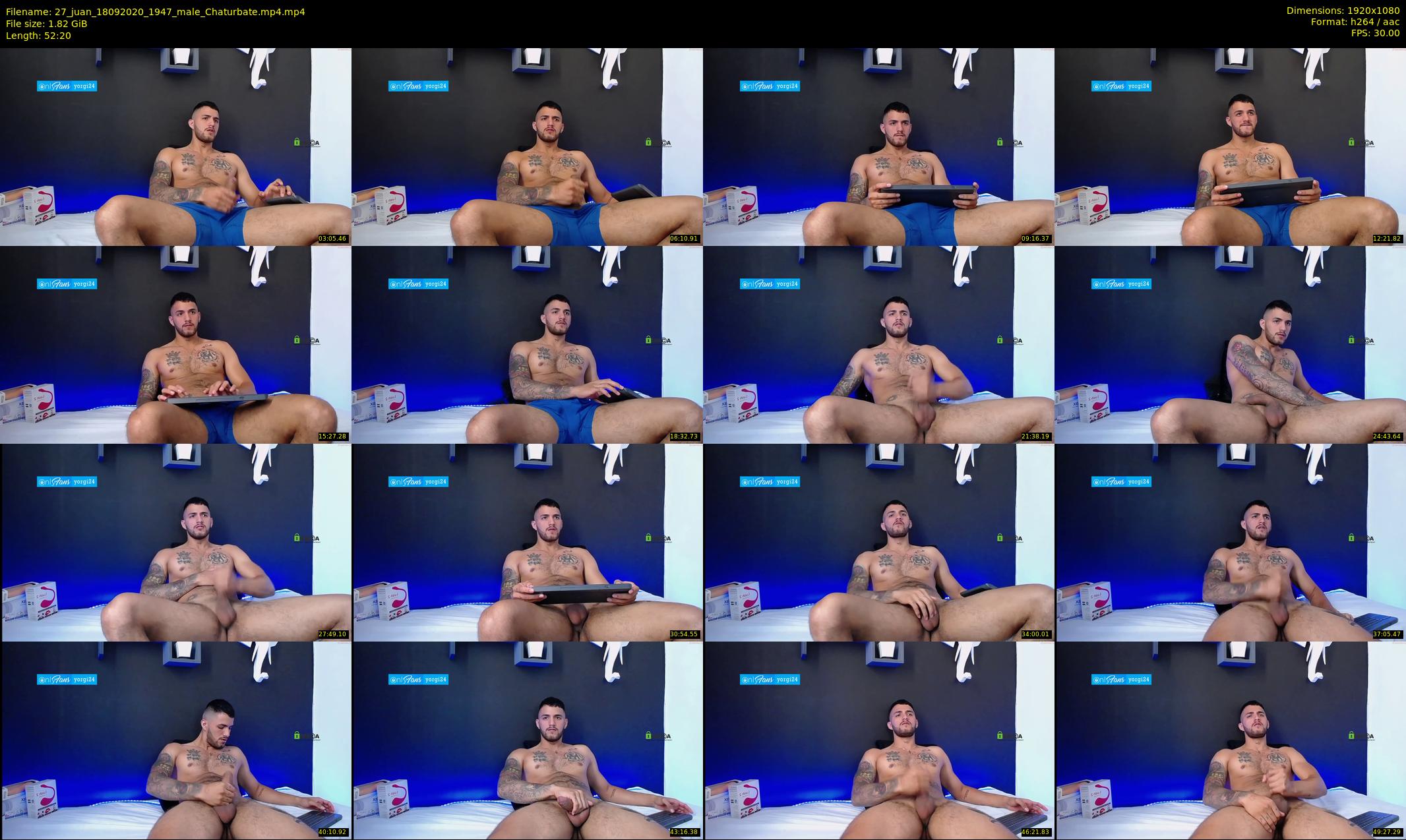27_juan — 53 minute Chaturbate male cam show recording, 1080p, Sep 18, 2020