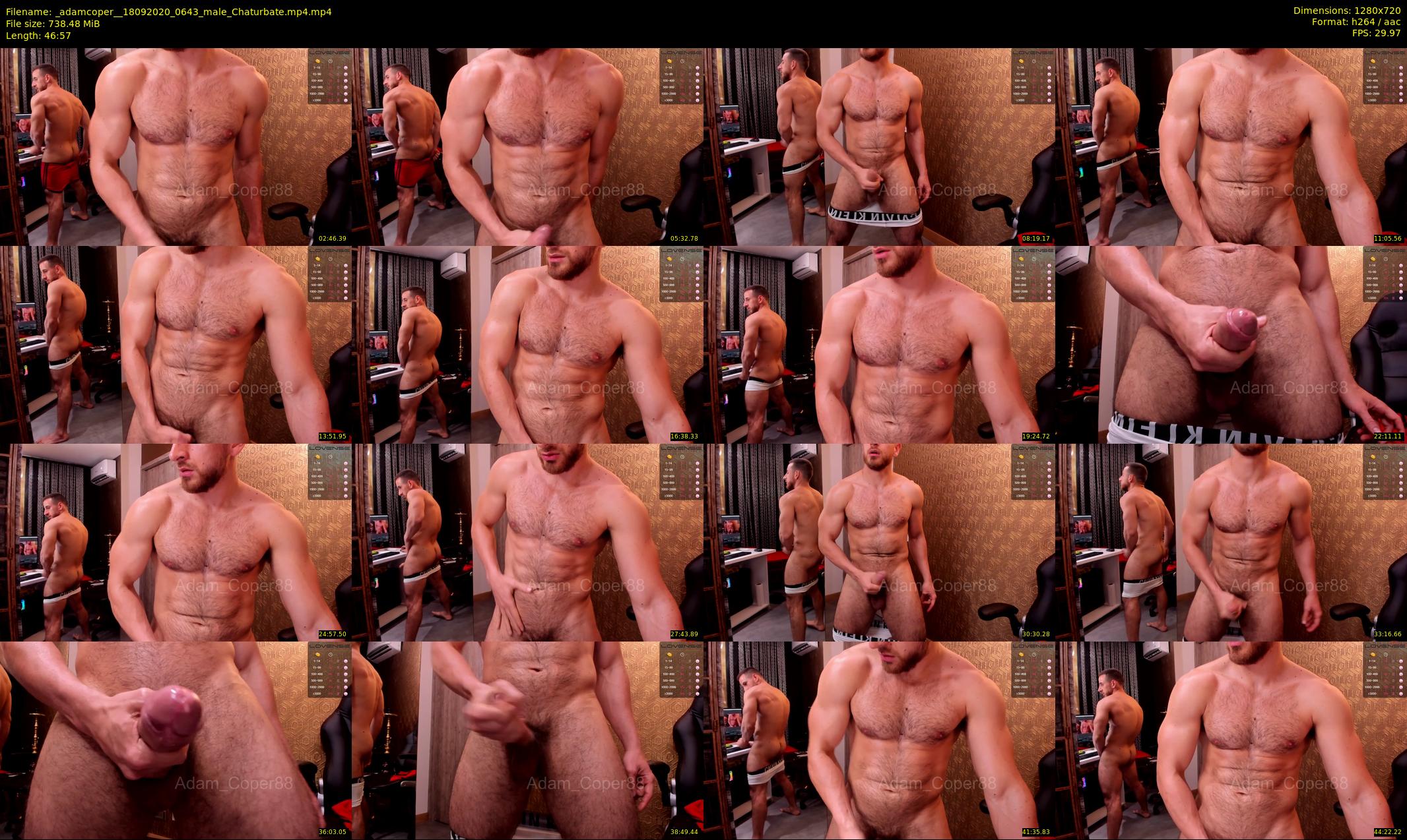 _adamcoper_ — 47 minute Chaturbate male cam show recording, 720p, Sep 18, 2020