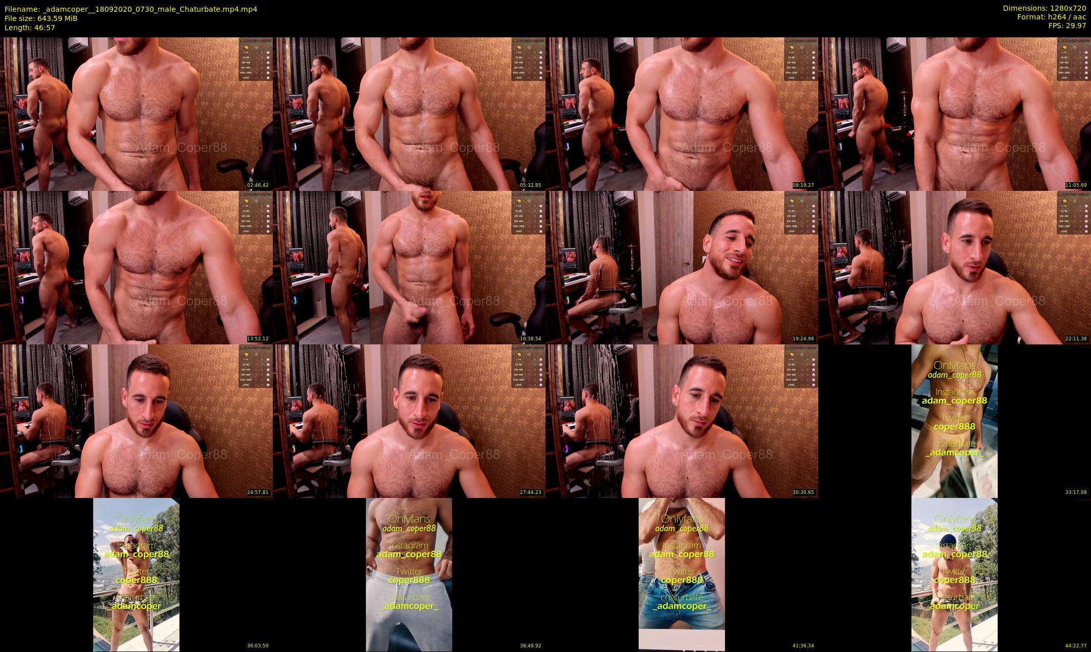 _adamcoper_ — 47 minute Chaturbate male cam show recording, 720p, Sep 18, 2020