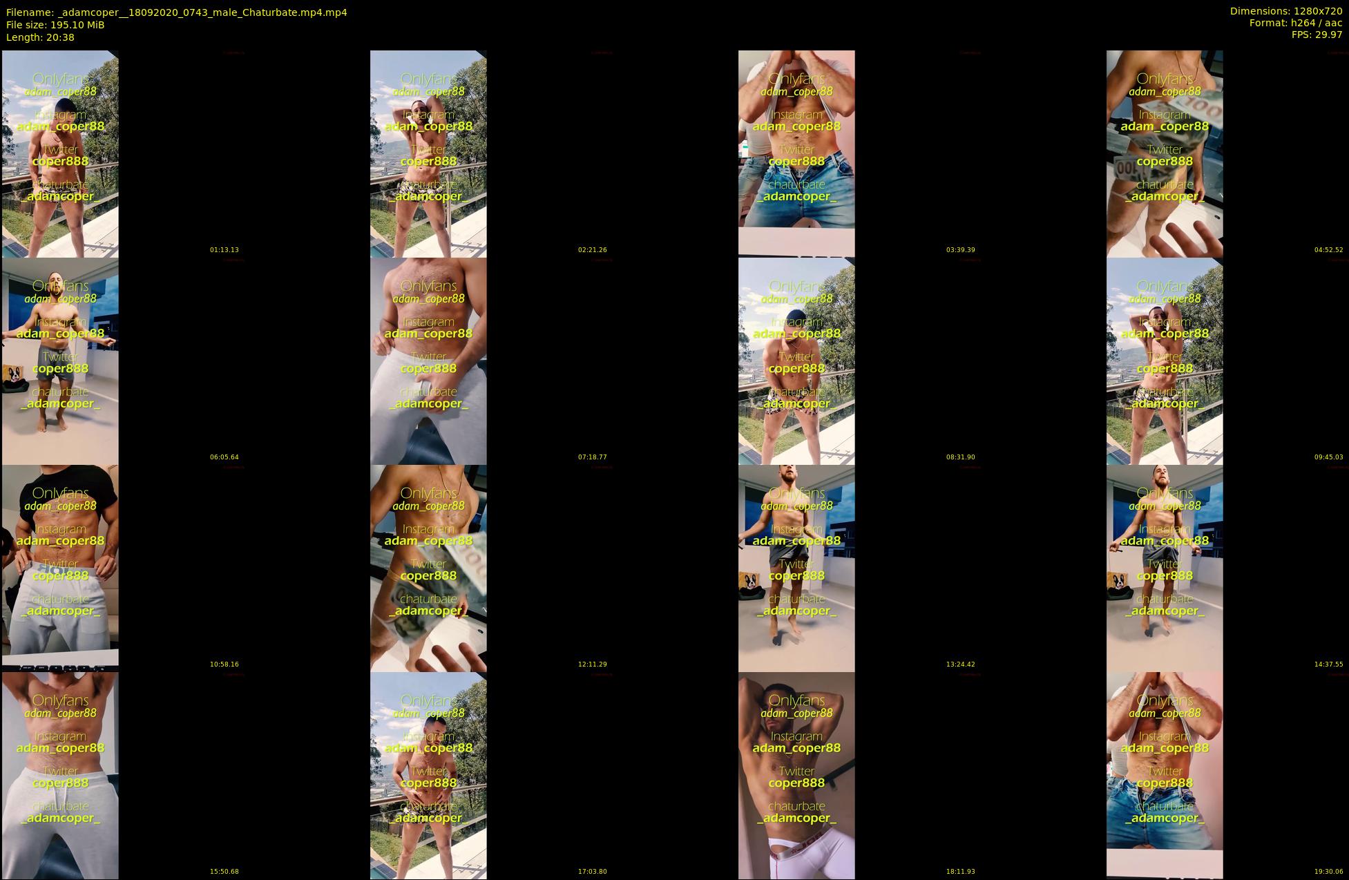 _adamcoper_ — 21 minute Chaturbate male cam show recording, 720p, Sep 18, 2020