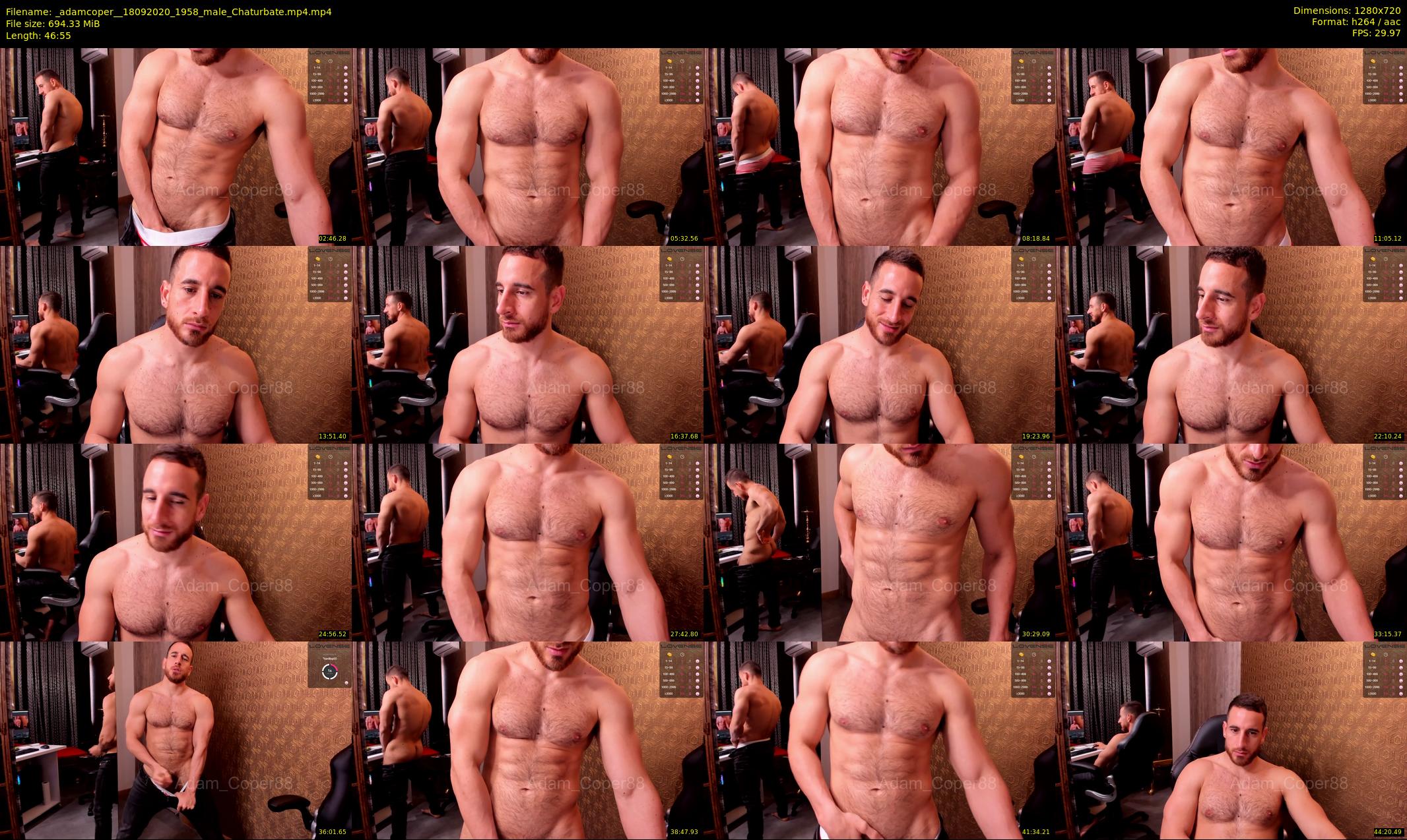 _adamcoper_ — 47 minute Chaturbate male cam show recording, 720p, Sep 18, 2020