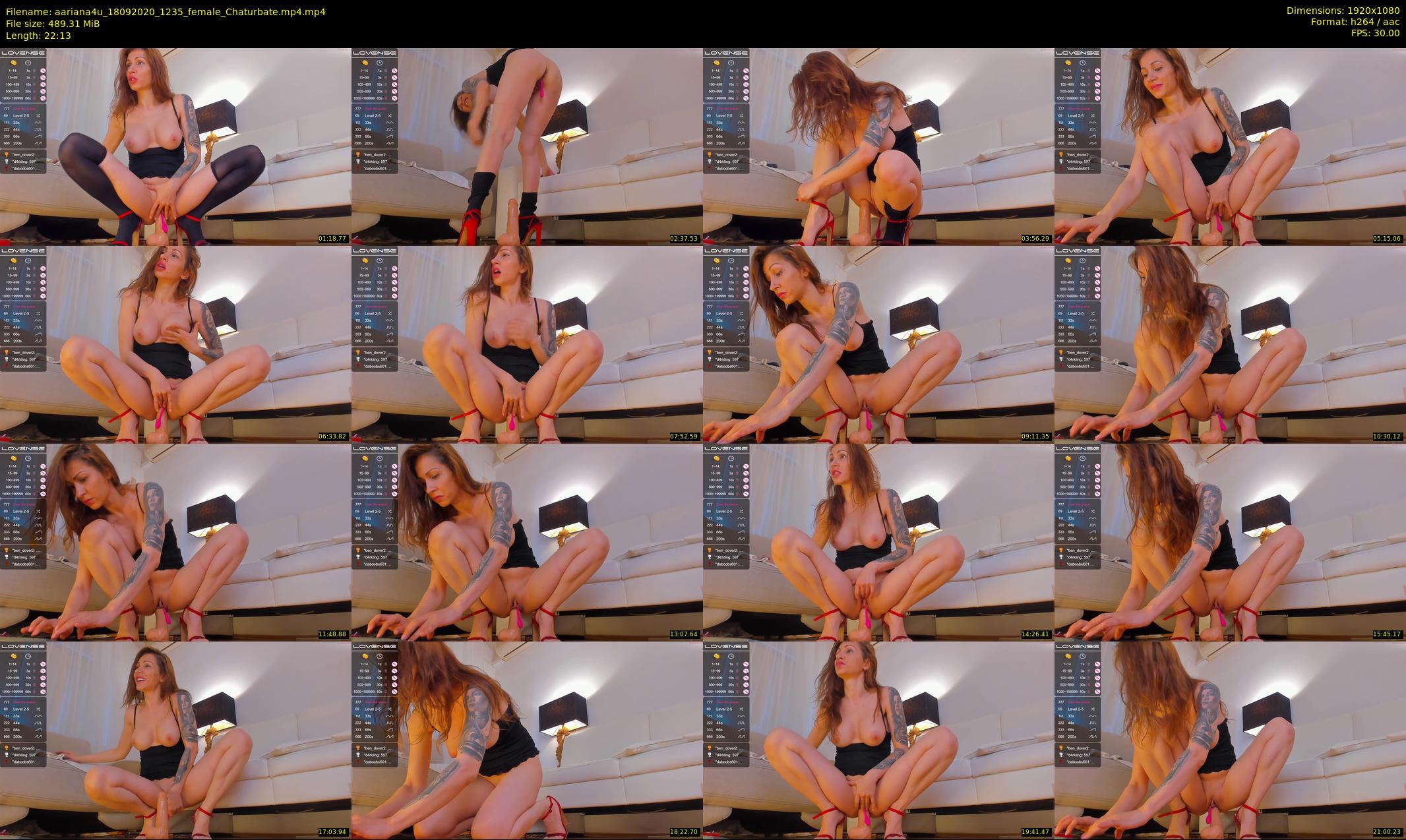 aariana4u — 23 minute Chaturbate female cam show recording, 1080p, Sep 18, 2020