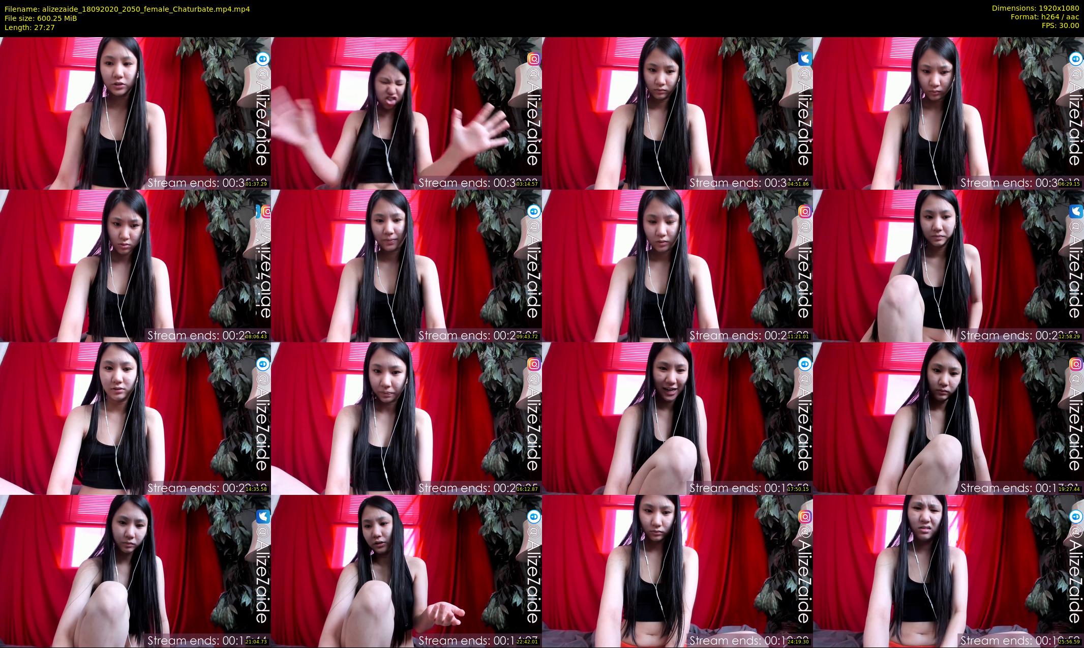 alizezaide — 28 minute Chaturbate female cam show recording, 1080p, Sep 18, 2020