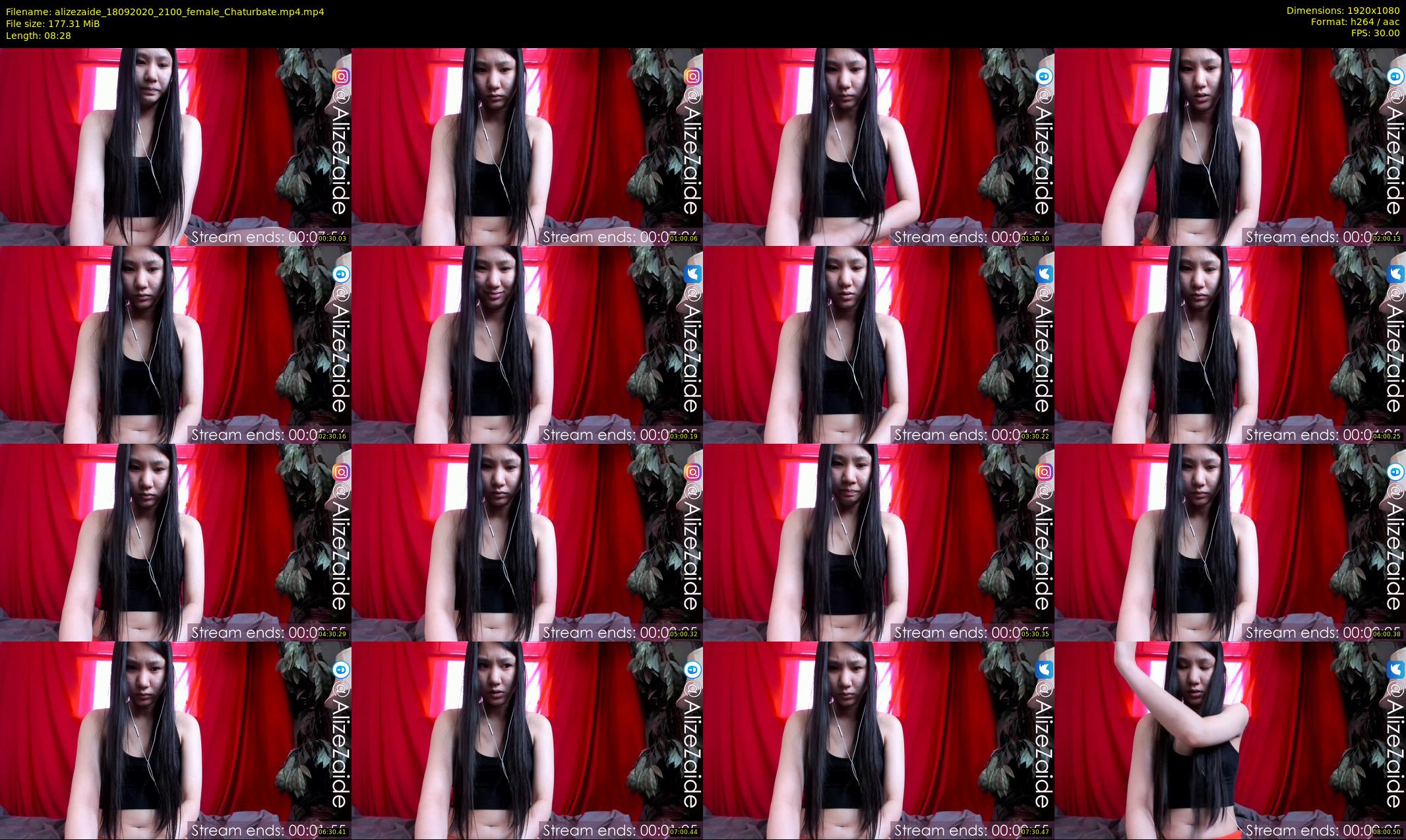 alizezaide — 9 minute Chaturbate female cam show recording, 1080p, Sep 18, 2020
