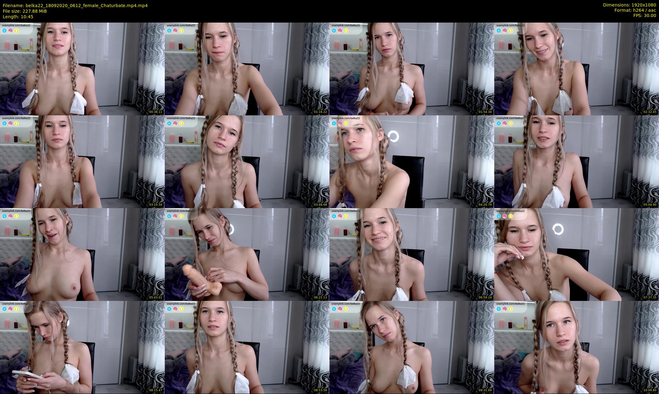 belka22 — 11 minute Chaturbate female cam show recording, 1080p, Sep 18, 2020