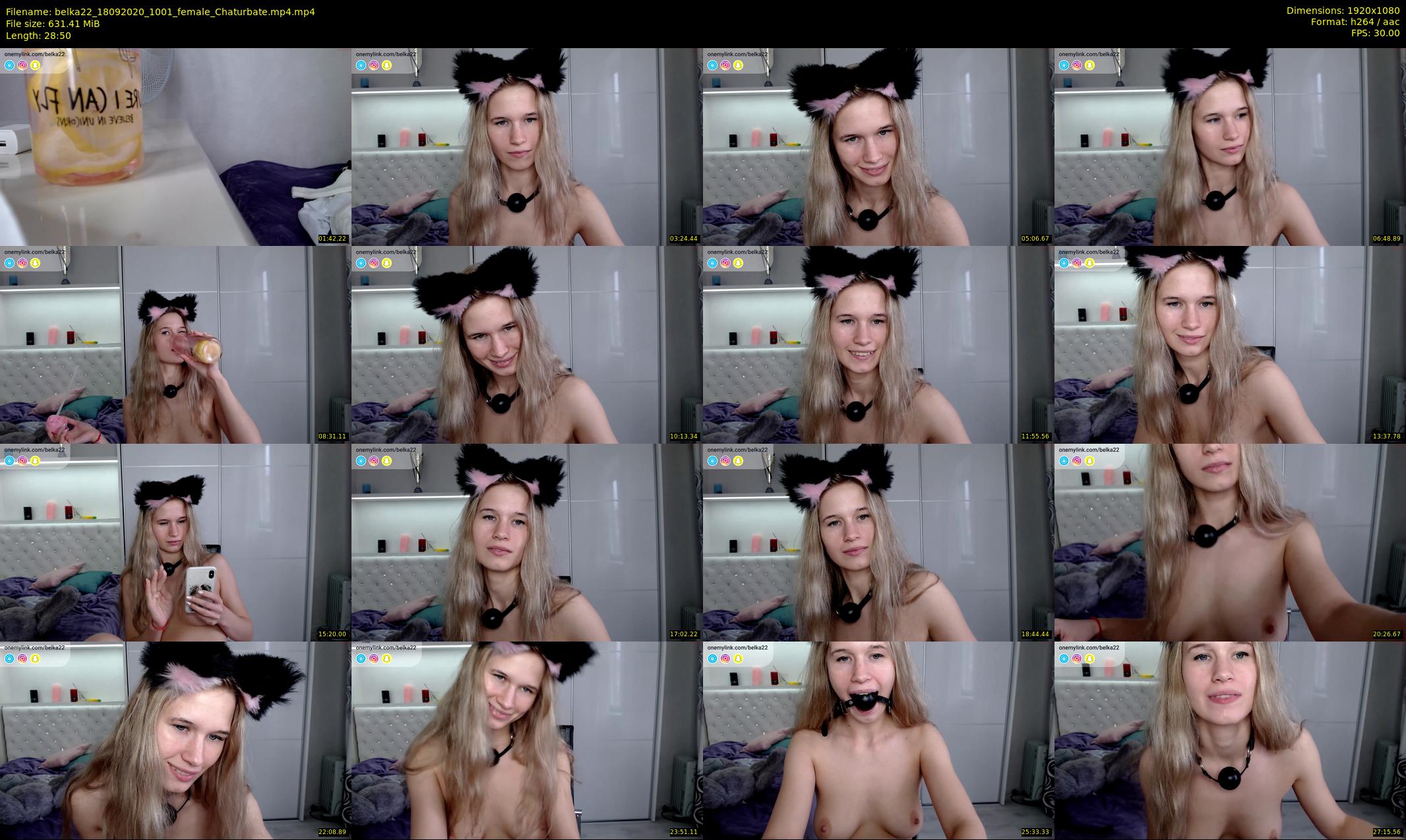 belka22 — 29 minute Chaturbate female cam show recording, 1080p, Sep 18, 2020